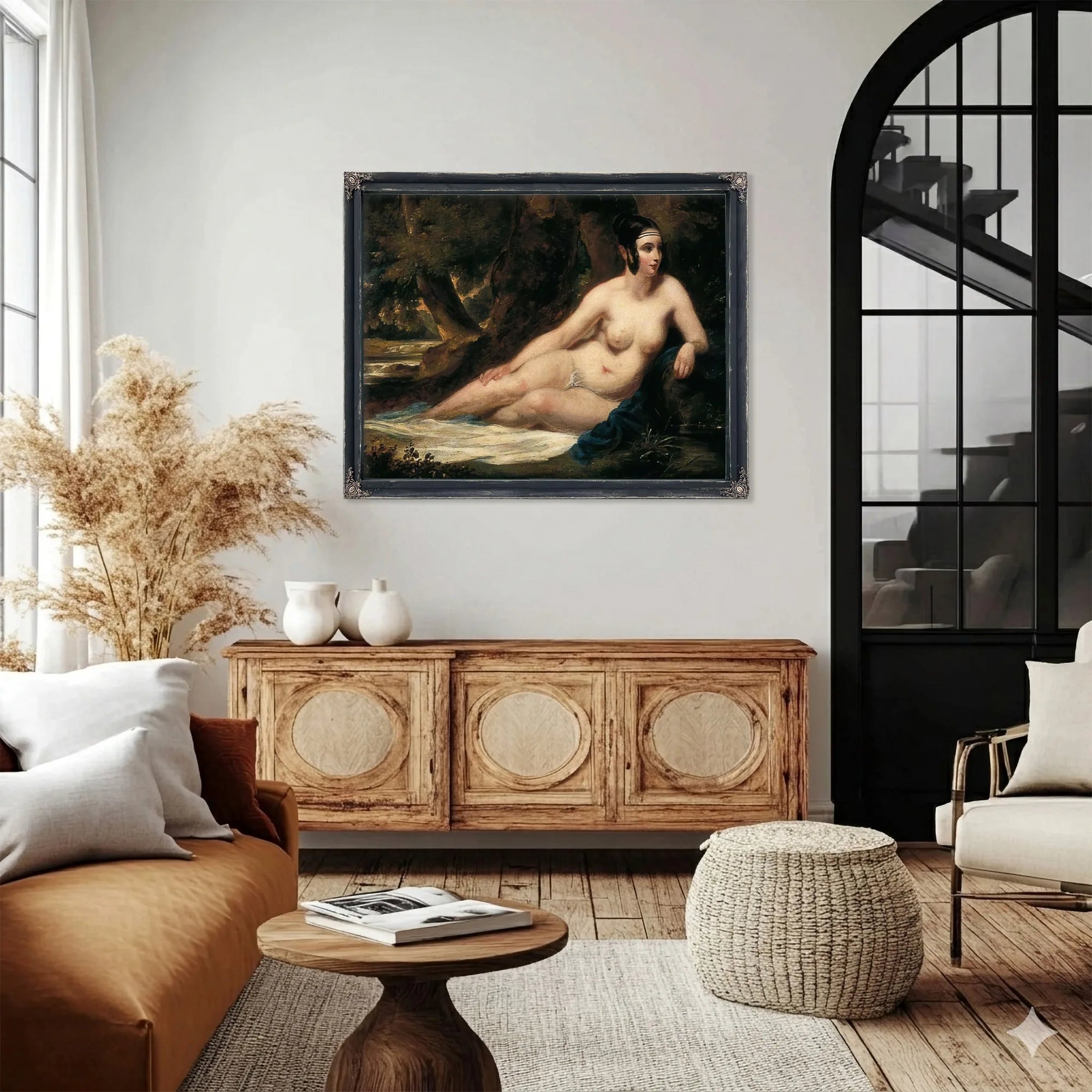 Reclining Female Nude In A Landscape By William Etty Fine Art Print