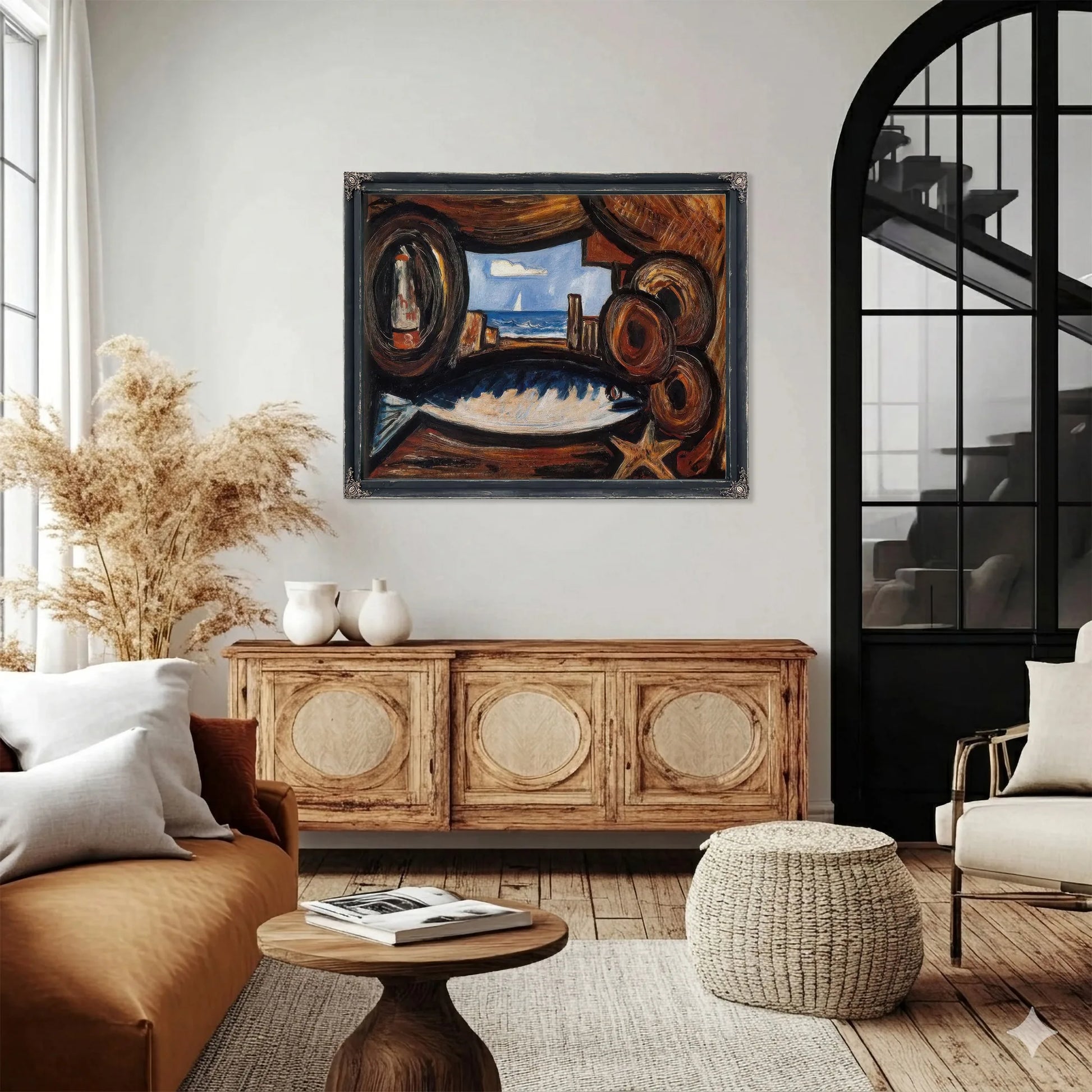 Sea View New England By Marsden Hartley Fine Art Print