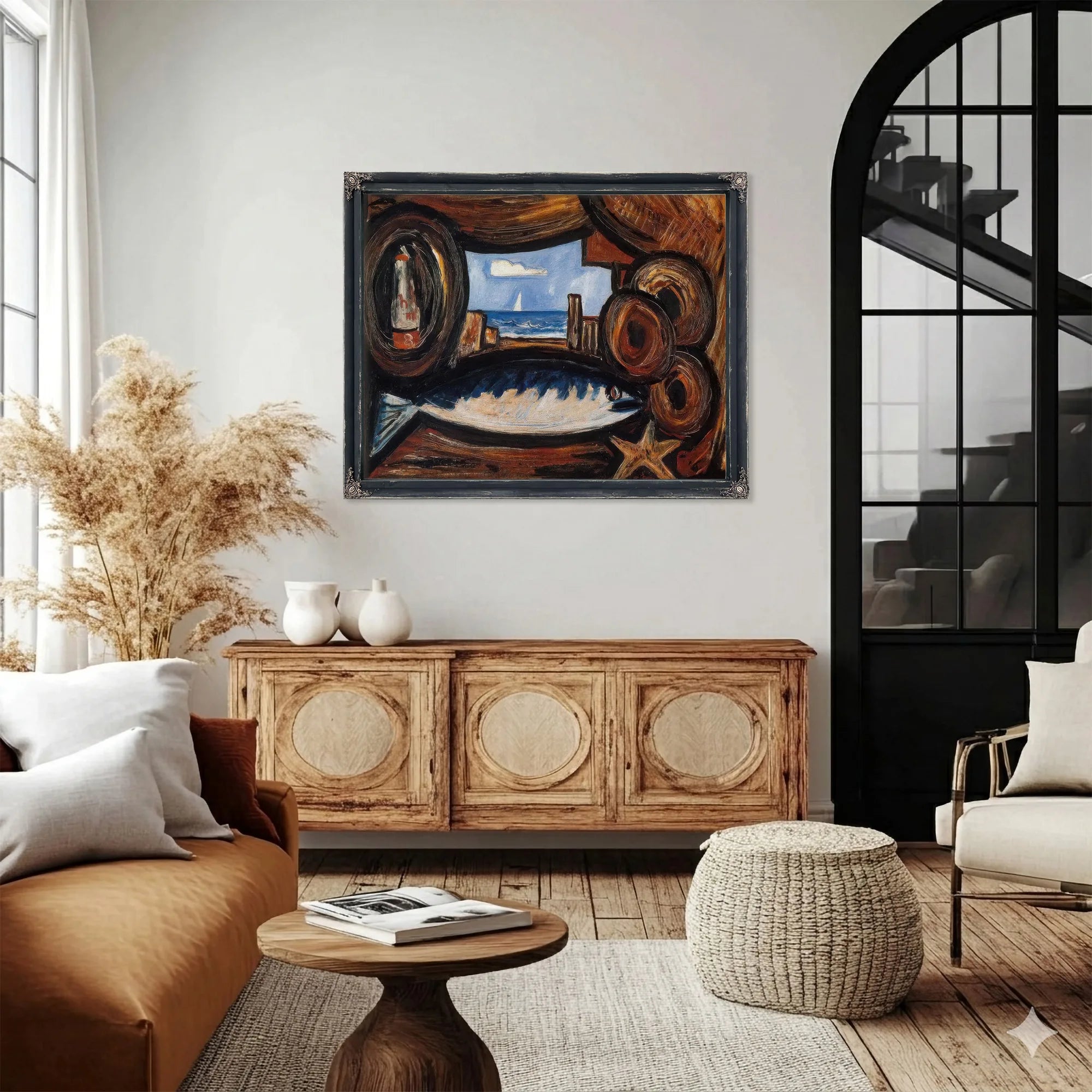 Sea View New England By Marsden Hartley Fine Art Print