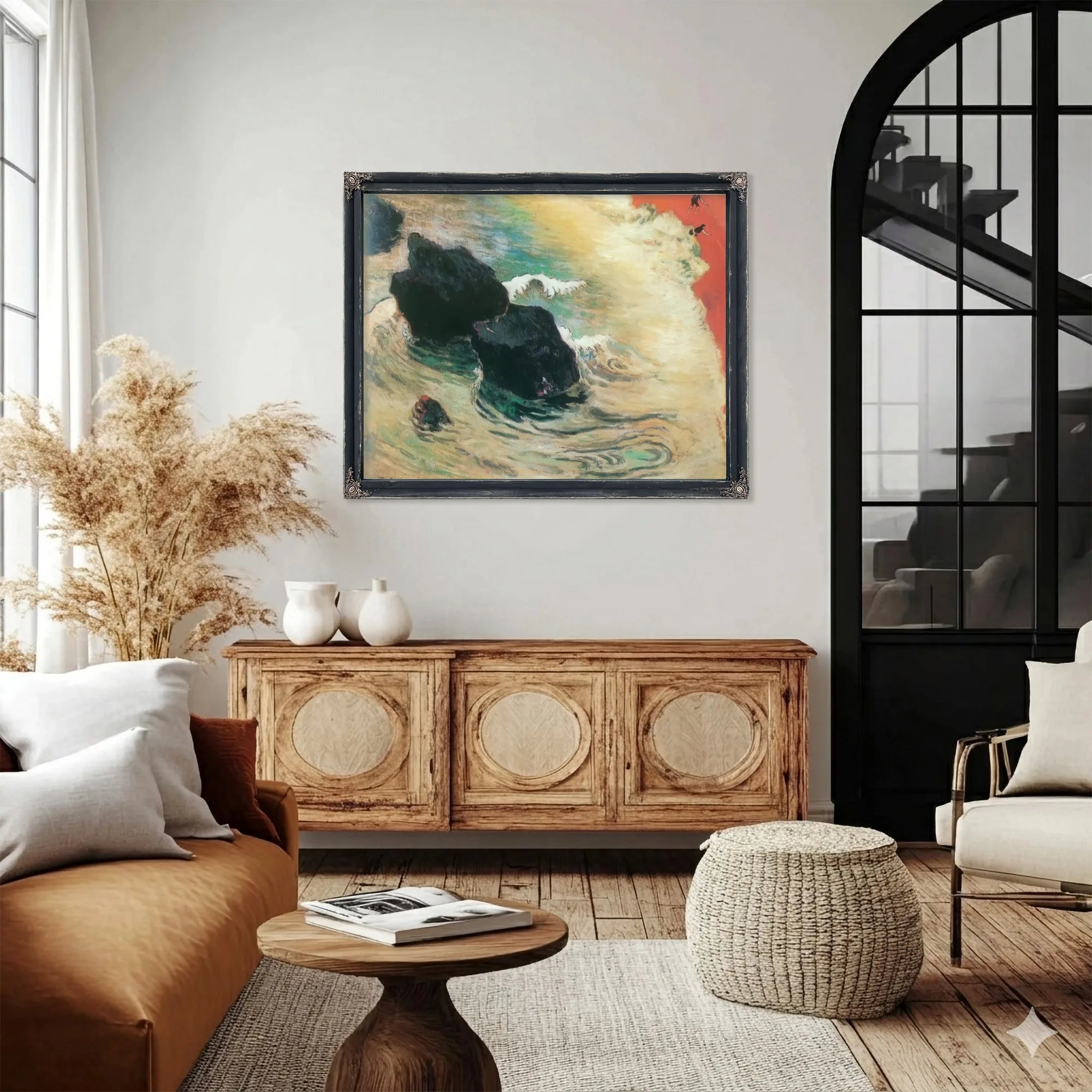 The Wave By Paul Gauguin Fine Art Print