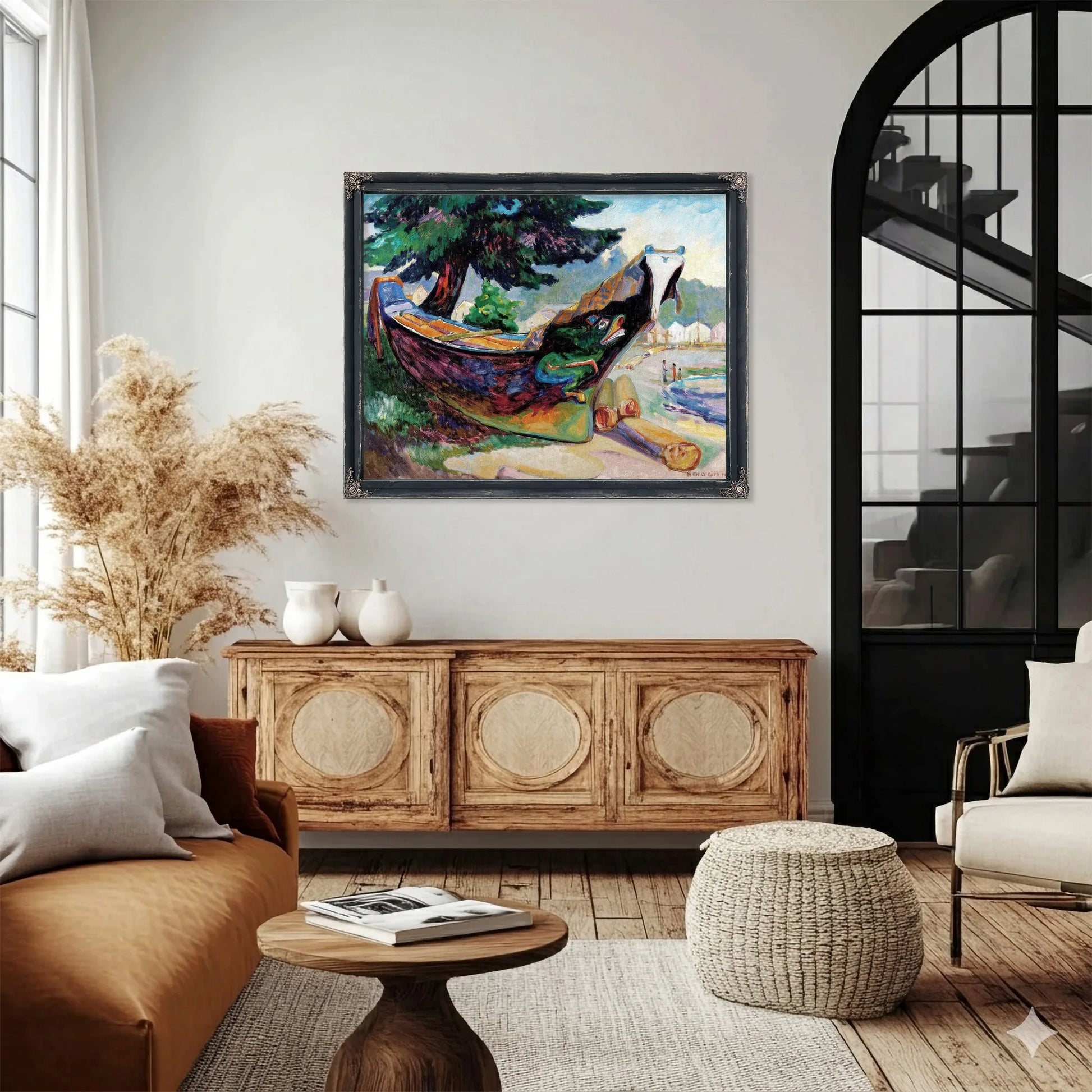 War Canoe Alert Bay 1912 By Emily Carr Fine Art Print