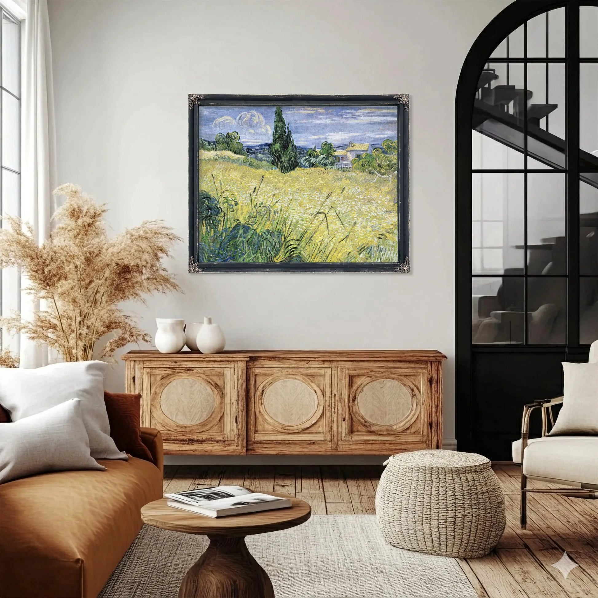 Landscape With Green Corn By Vincent Van Gogh Fine Art Print
