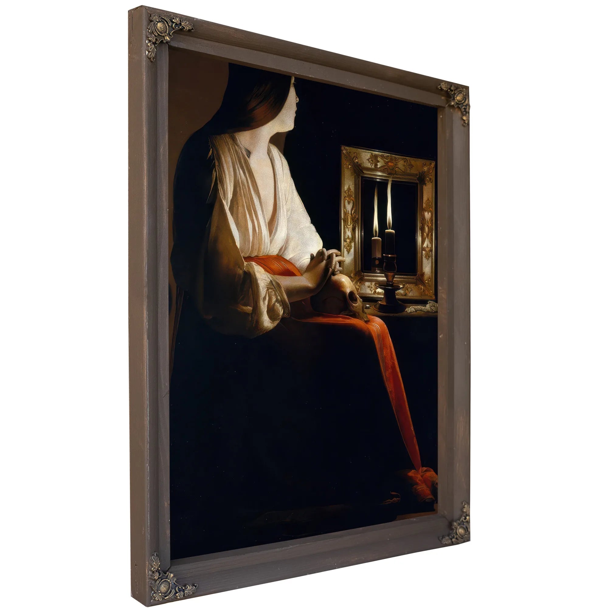 The Penitent Magdalene 1640 By Georges De Latour Fine Art Print