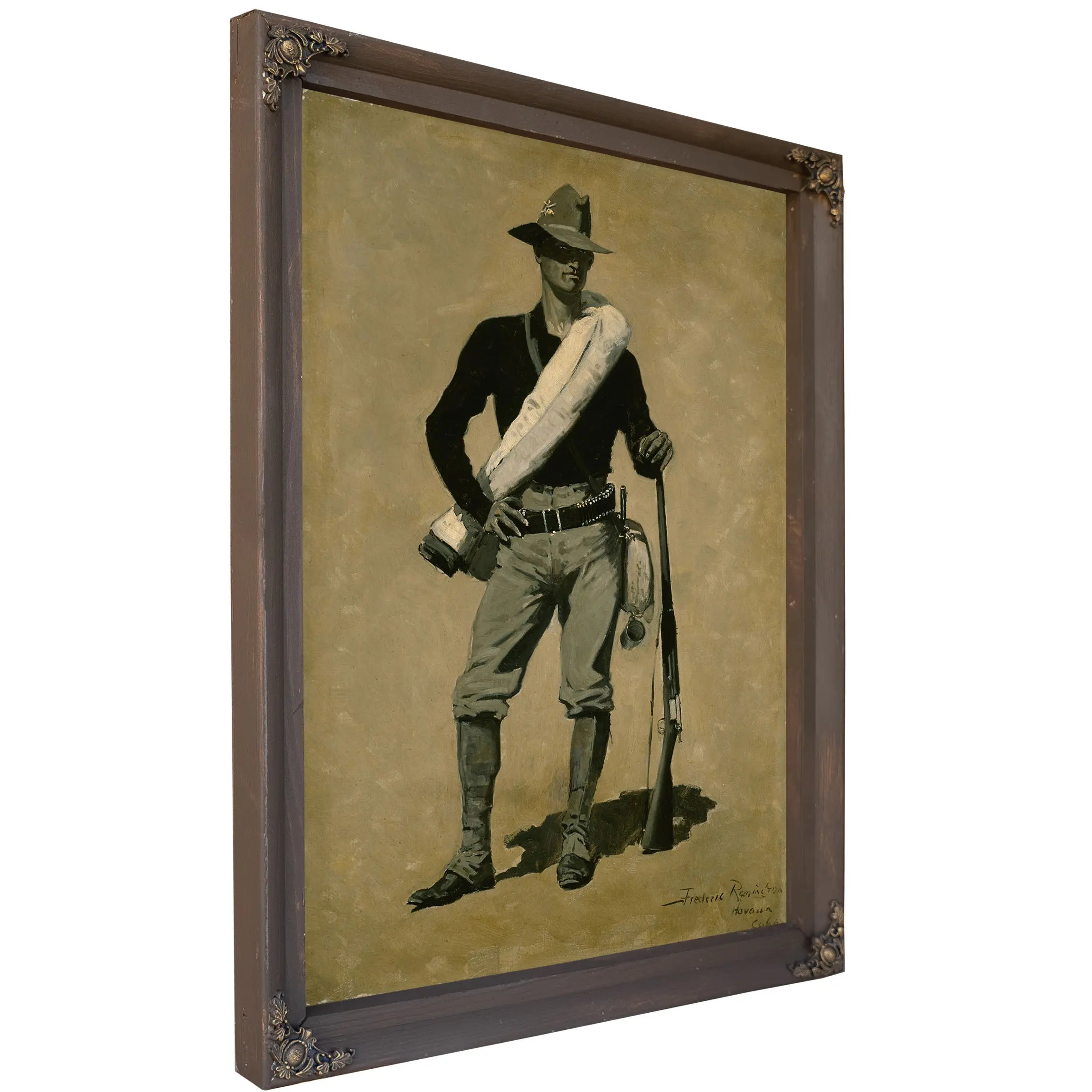 U S Soldier Spanish American War by Frederic Remington