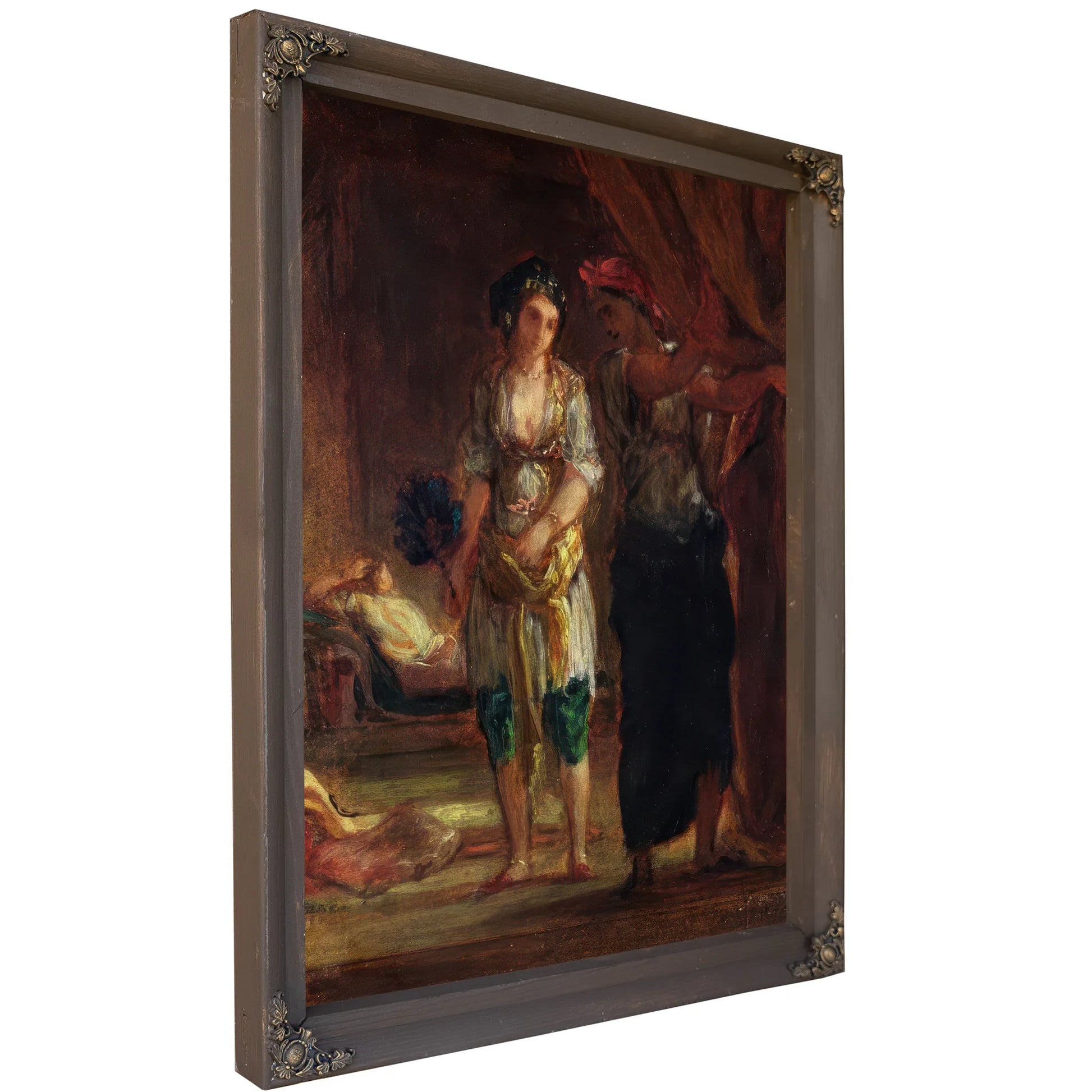 Interior Of A Harem In Oran By Ferdinand Victor Eugene Delacroix Fine Art Print