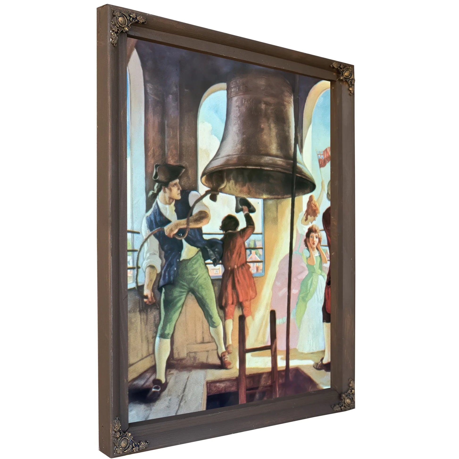 Ringing Out Liberty By NC Wyeth Fine Art Print