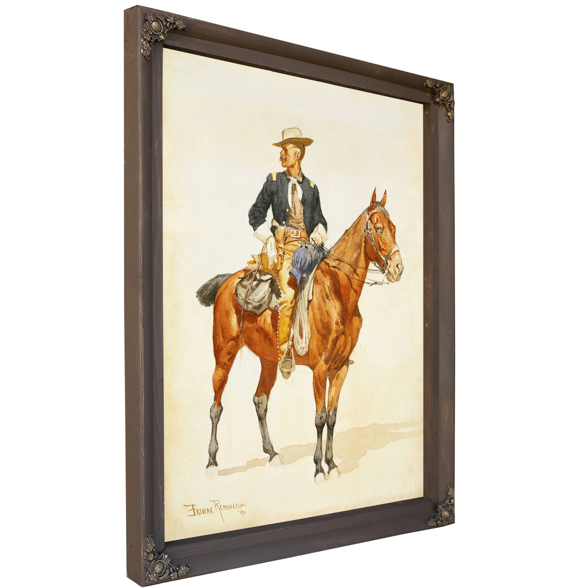 Lieutenant S C Robertson Chief Of The Crow Scouts by Frederic Remington