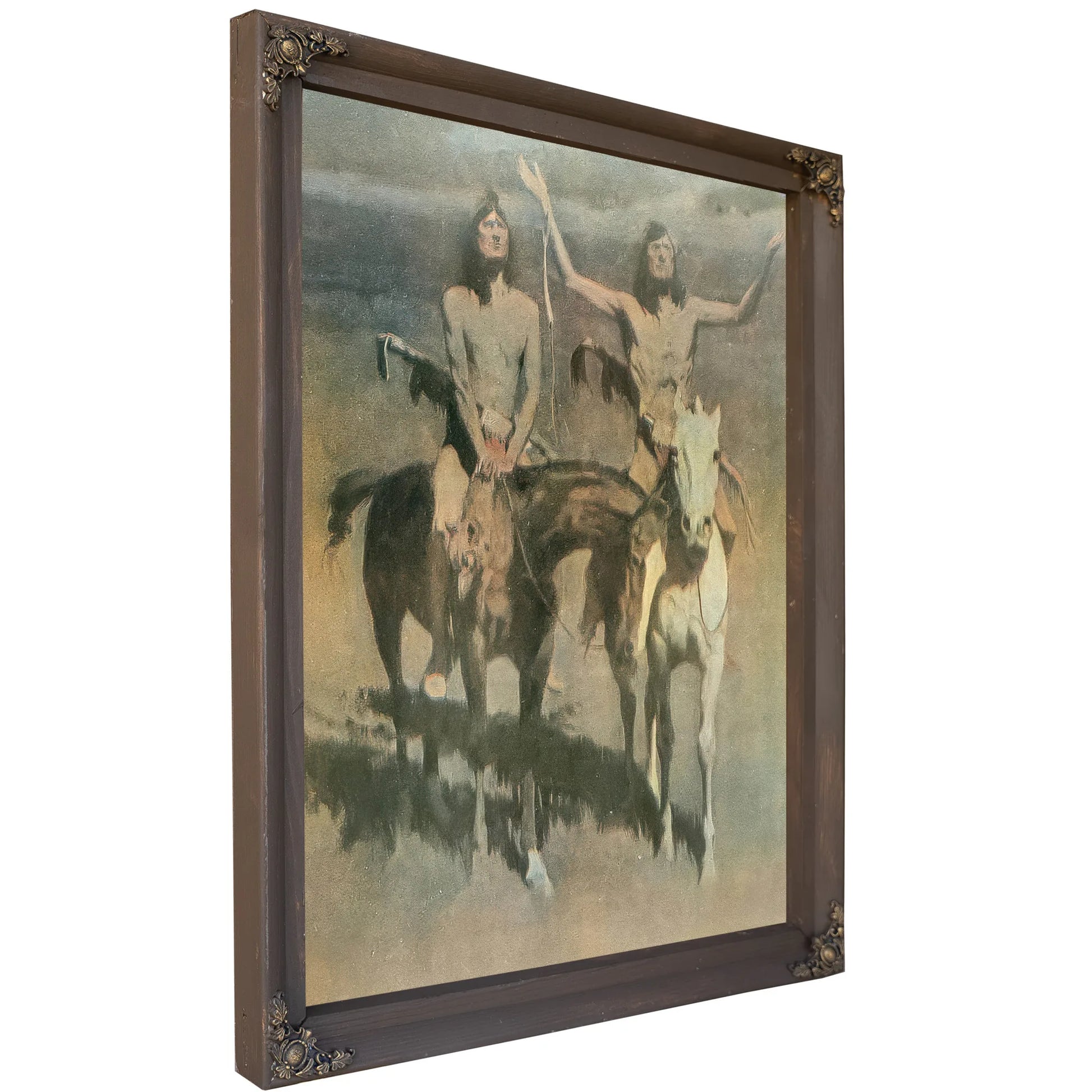 Pretty Mother Of The Night White Otter Is No Longer A Boy By Frederic Remington Fine Art Print