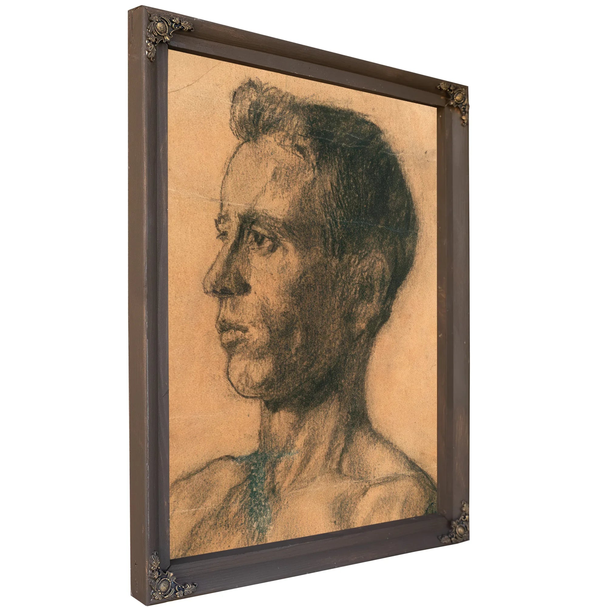 Study Young Man's Head By Nicolai Astrup Fine Art Print