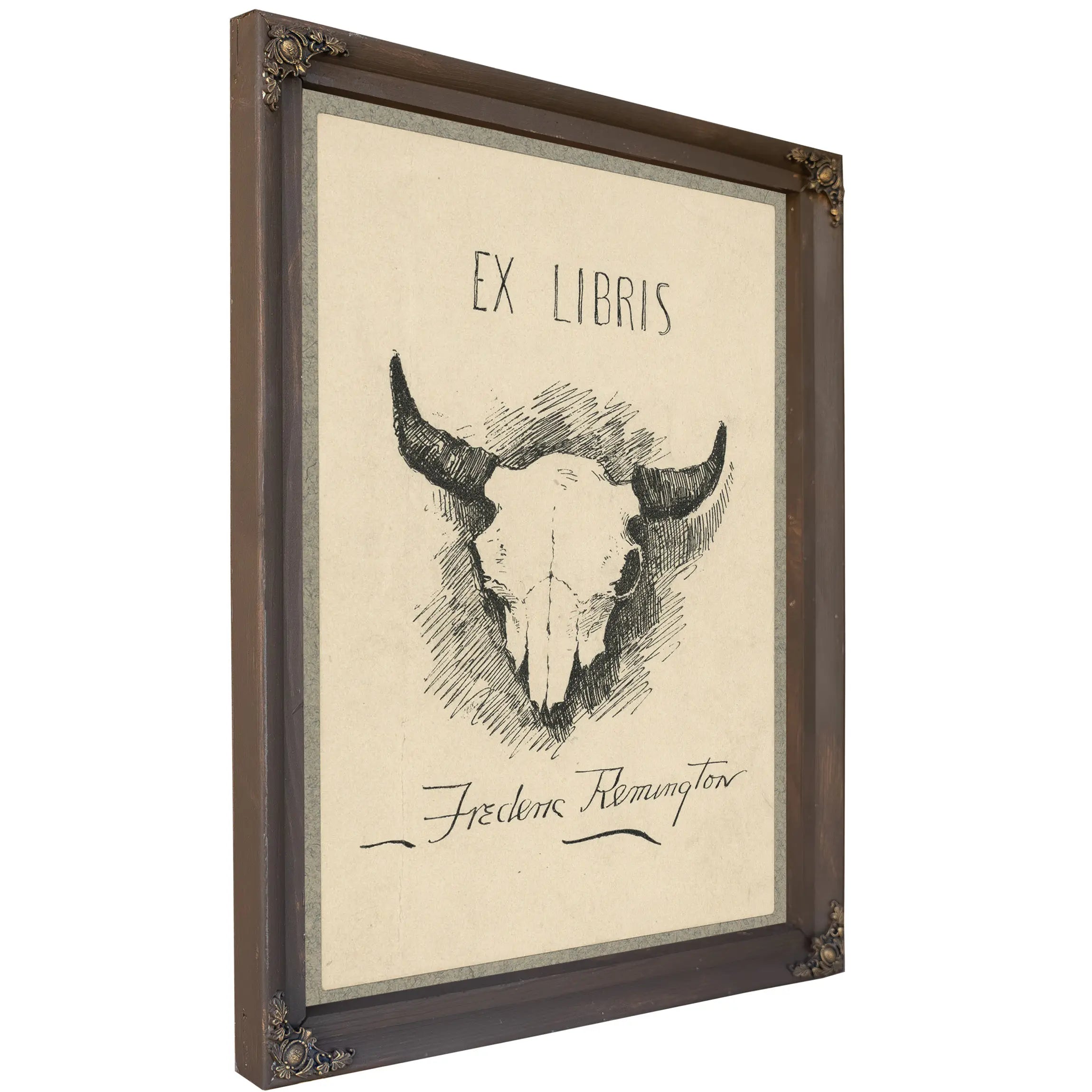 Bookplate Of Frederic Remington by Frederic Remington