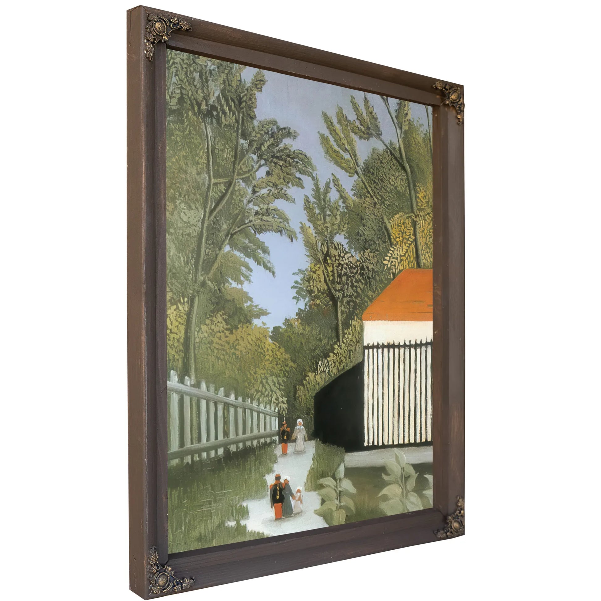 Walk In The Parc Monsouris About 1910 By Henri Rousseau Fine Art Print