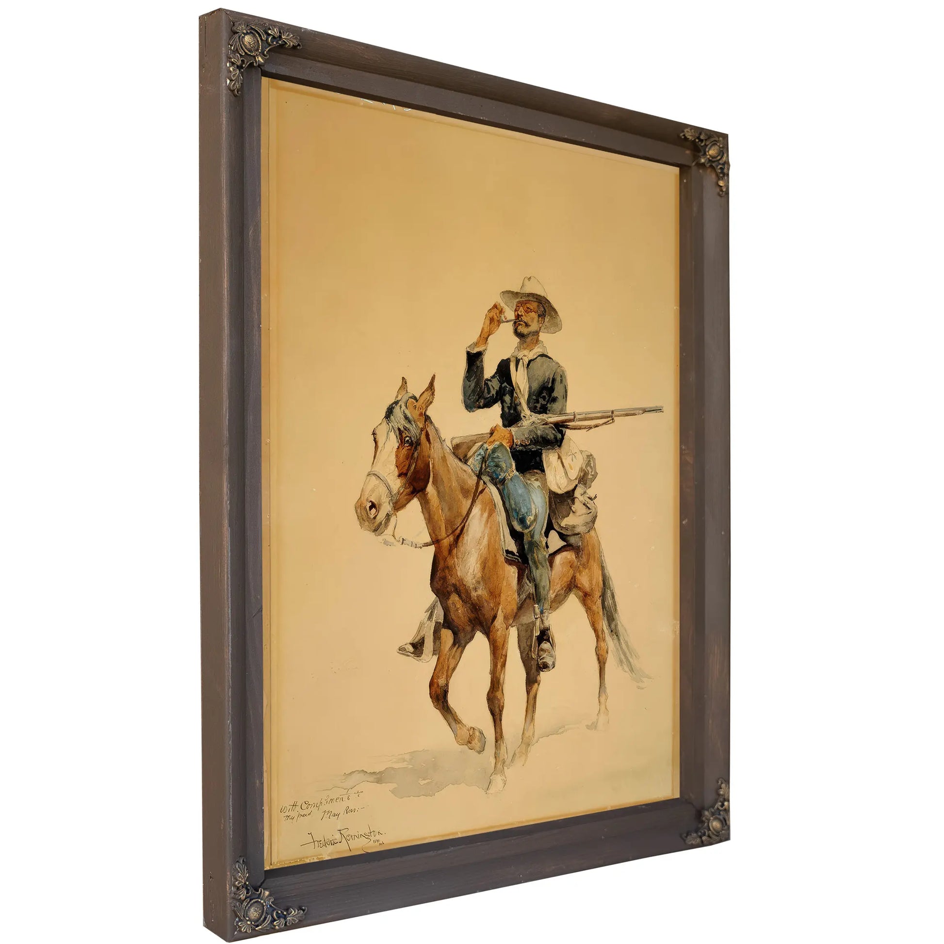 A Mounted Infantryman  by Frederic Remington