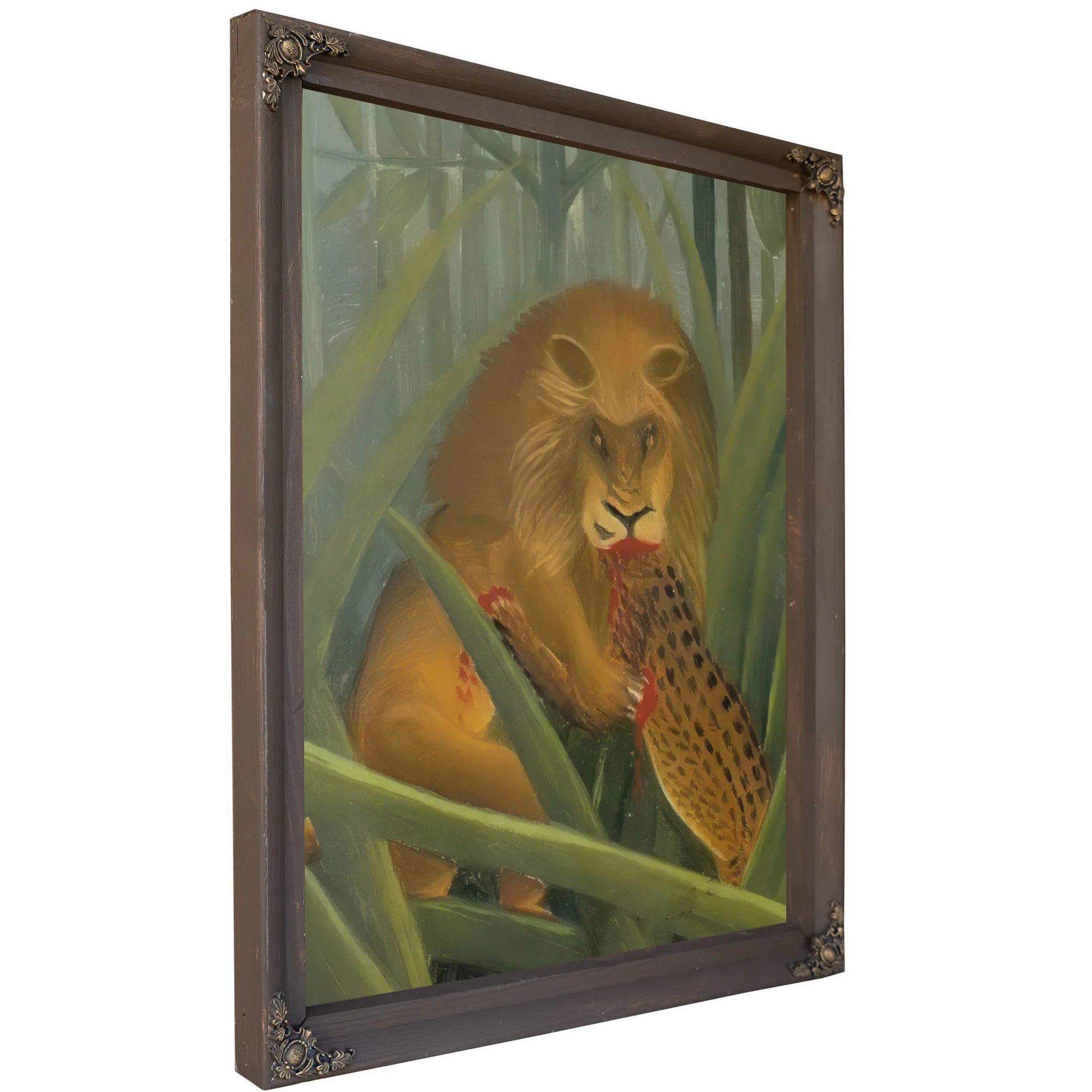 Lions Repast 1907 By Henri Rousseau Fine Art Print