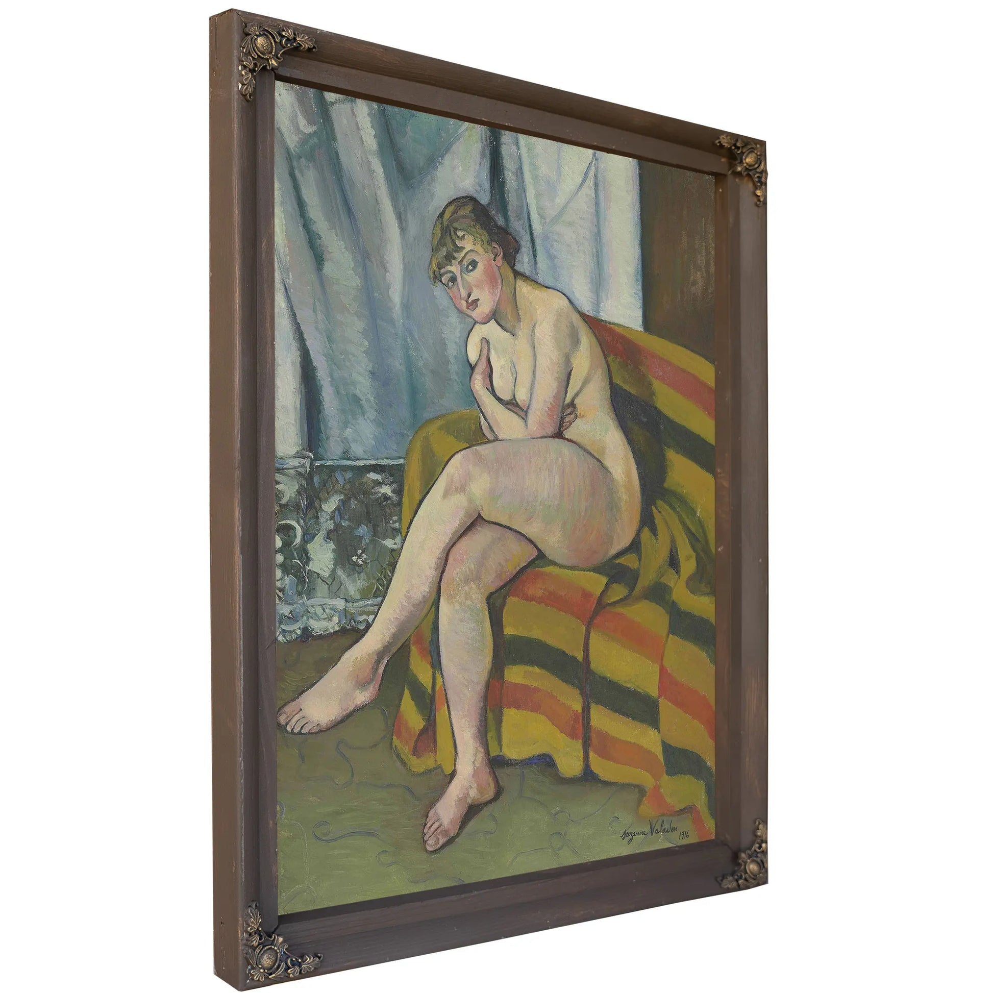 Nu Assis Sur Un Canape by Suzanne Valadon