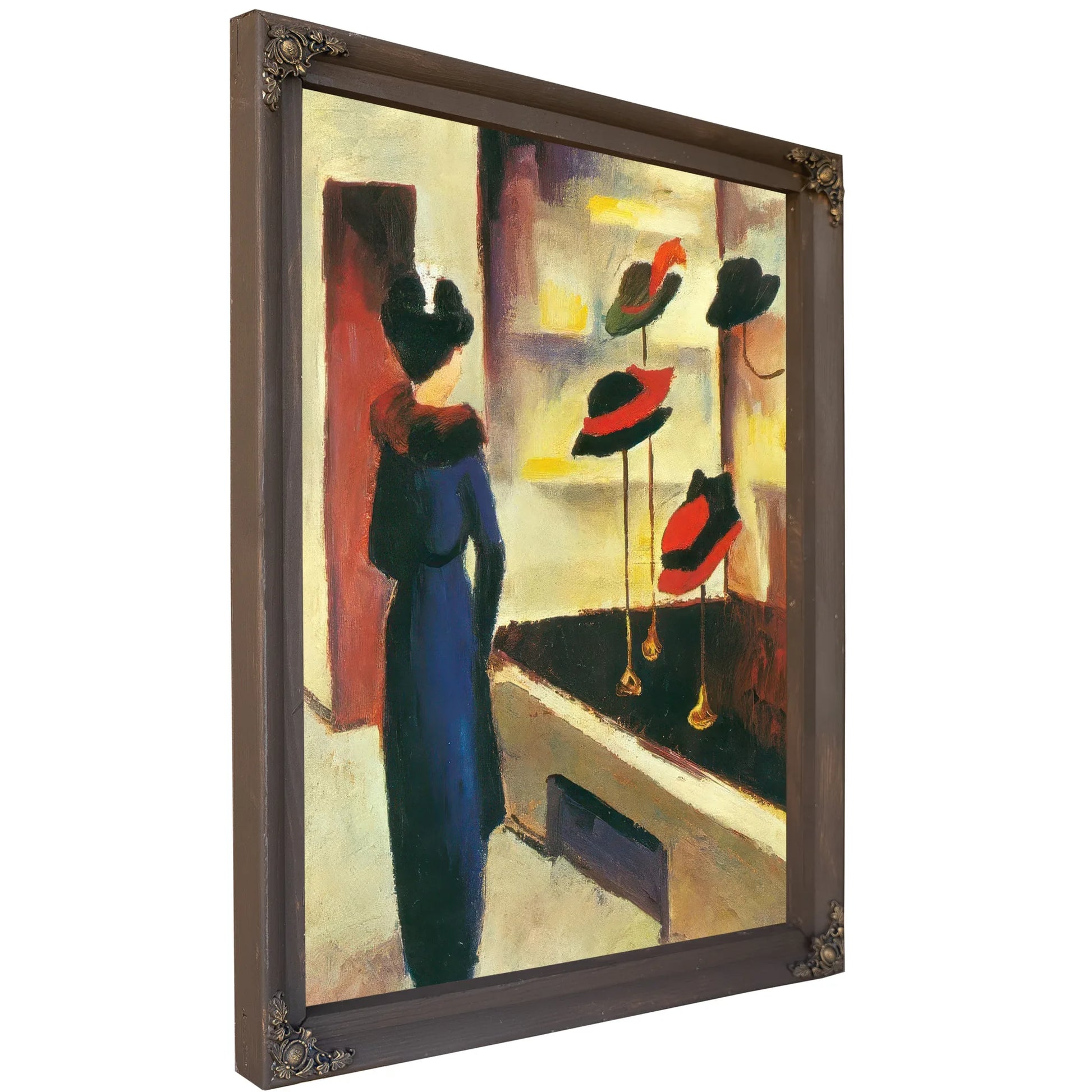 Hat Shop By August Macke Fine Art Print