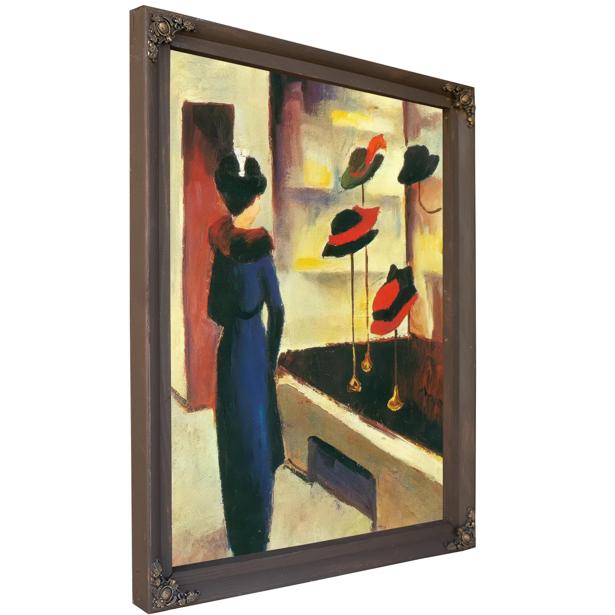 Hat Shop By August Macke Fine Art Print