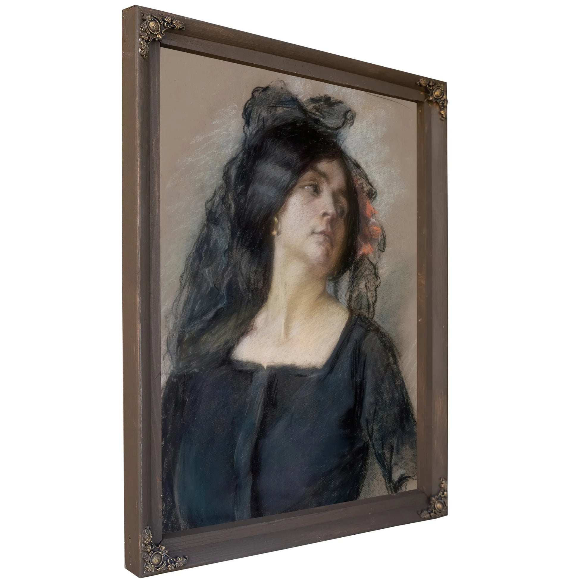 Spanish Woman By Alice Pike Barney Fine Art Print