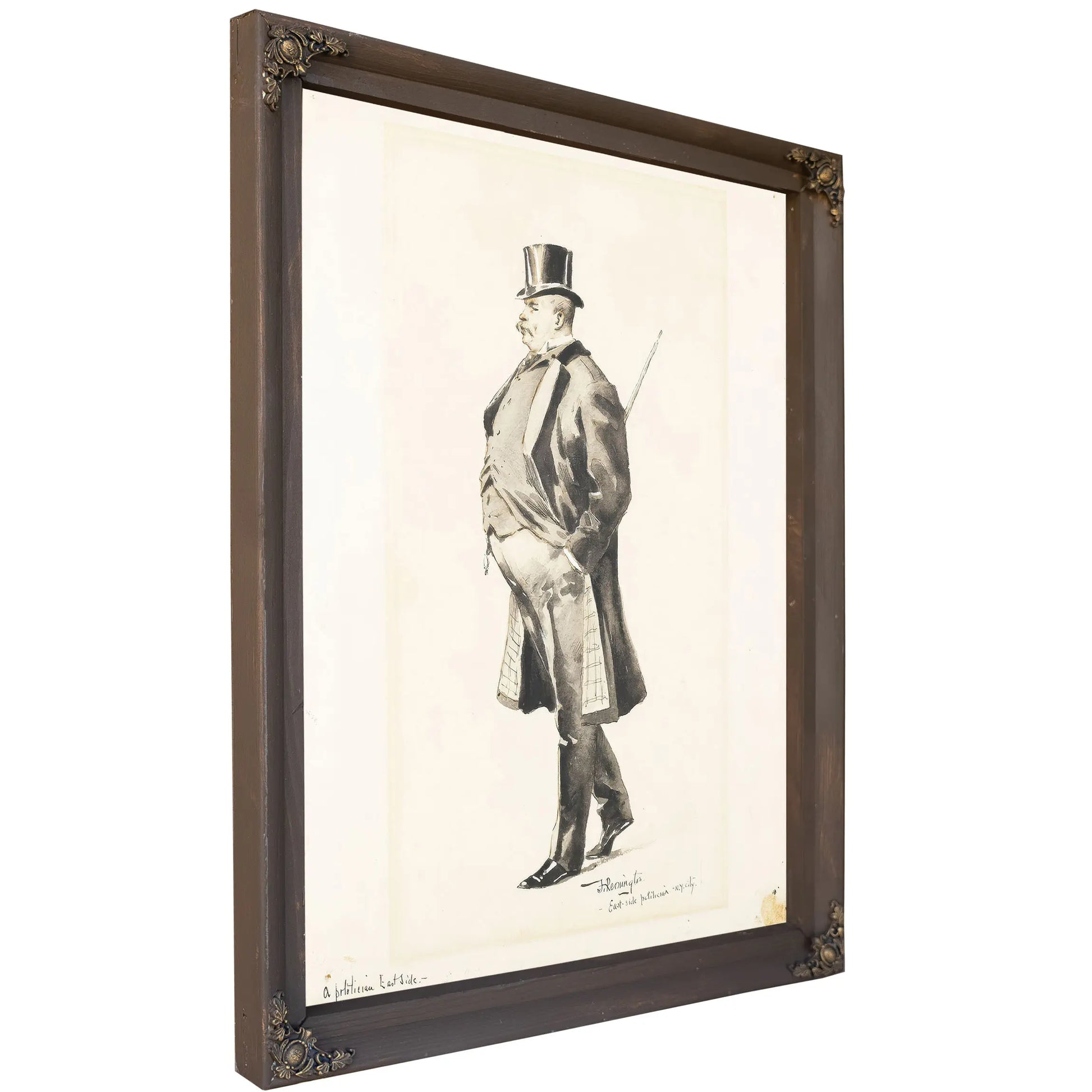 An East Side Politician Bybma  by Frederic Remington