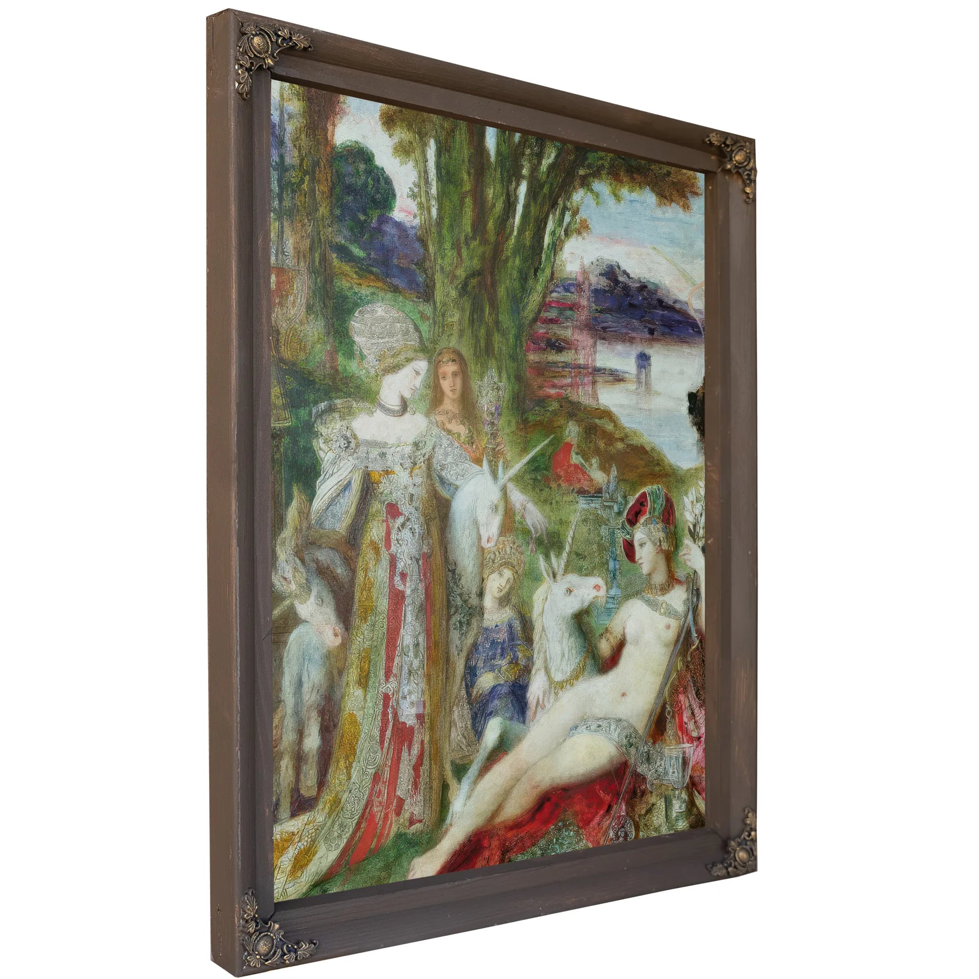 The Unicorns By Gustave Moreau Fine Art Print