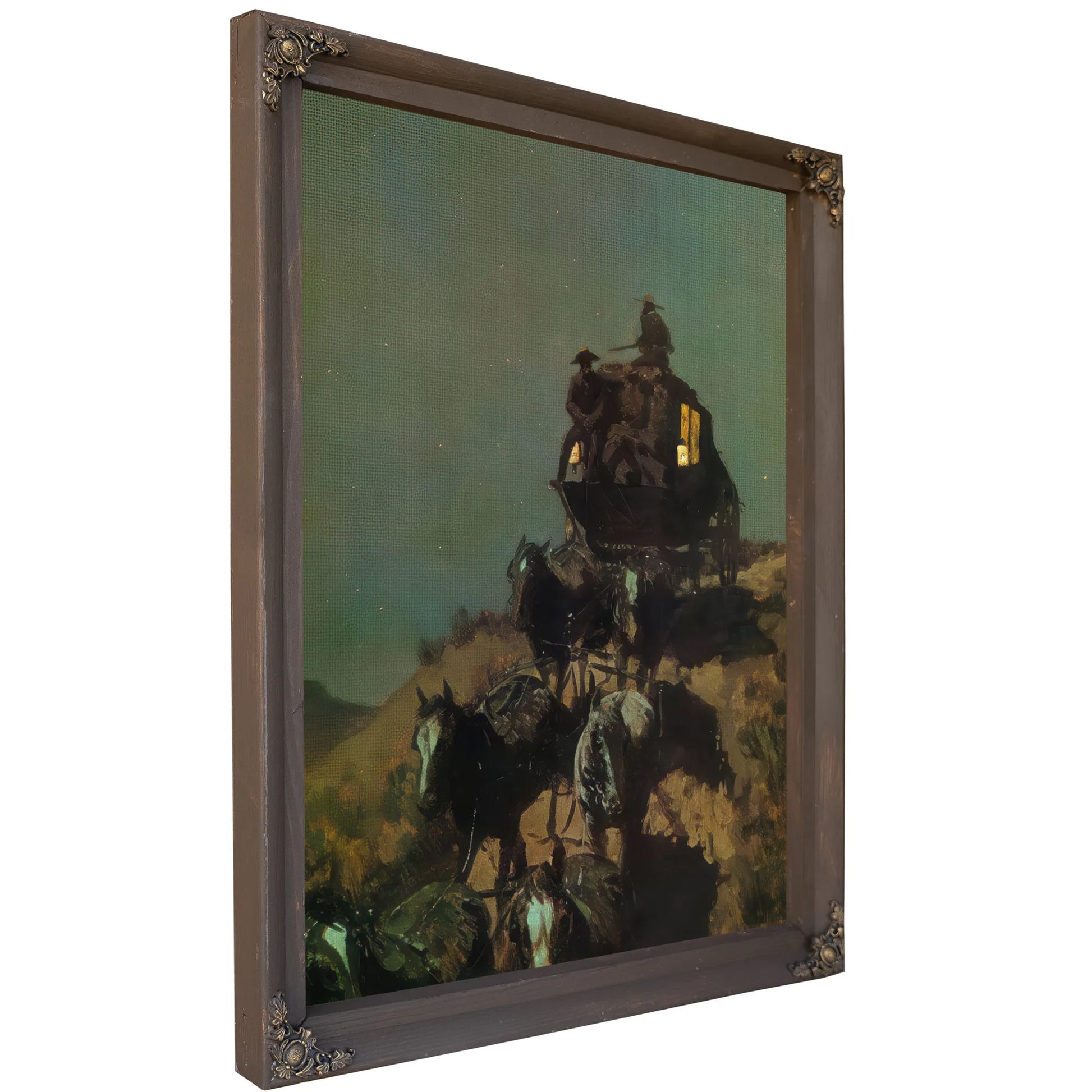 The Old Stage Coach Of The Plains By Frederic Remington Fine Art Print