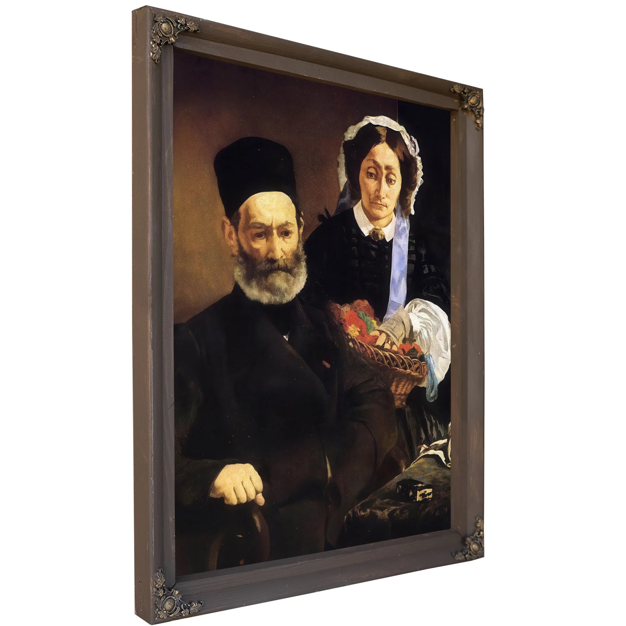 Portrait Of Monsieur And Madame Auguste Manet 1860 Oil On Canvas 110X90Cm Musee Dorsay Paris By Edouard Manet Fine Art Print