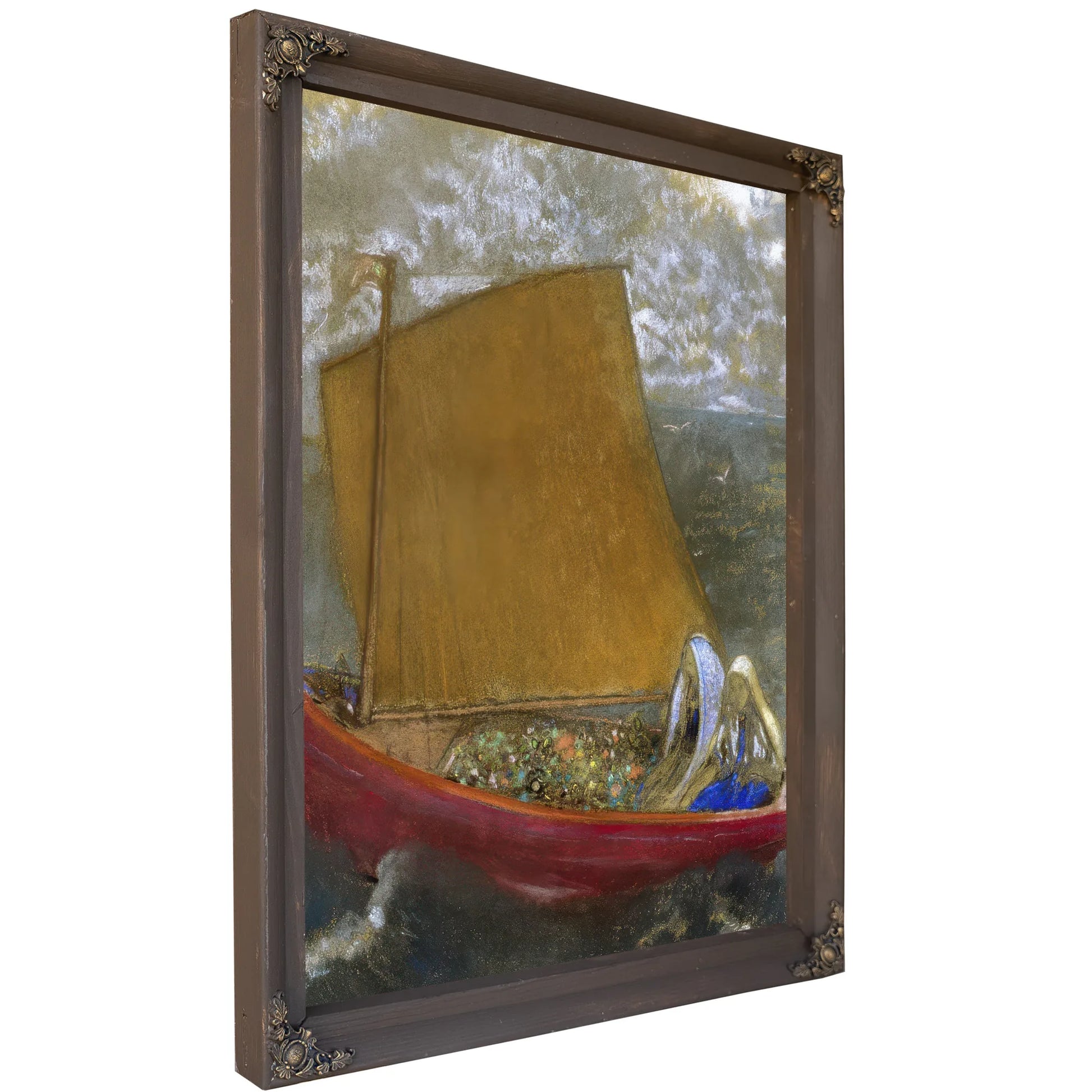 La Voile Jaune (The Yellow Sail) By Odilon Redon Fine Art Print