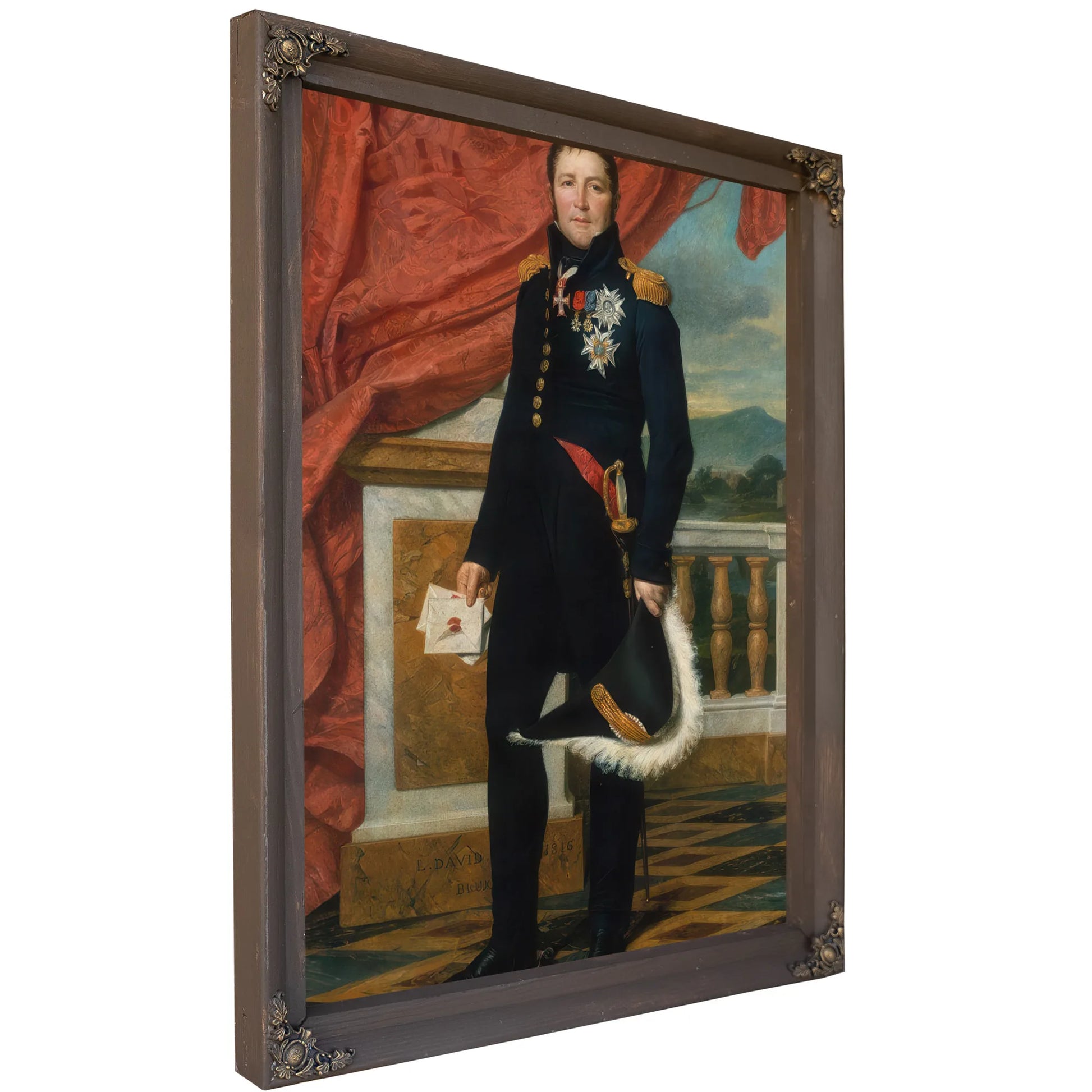 Portrait Of General Etienne Maurice Gerard By Jacques Louis David Fine Art Print
