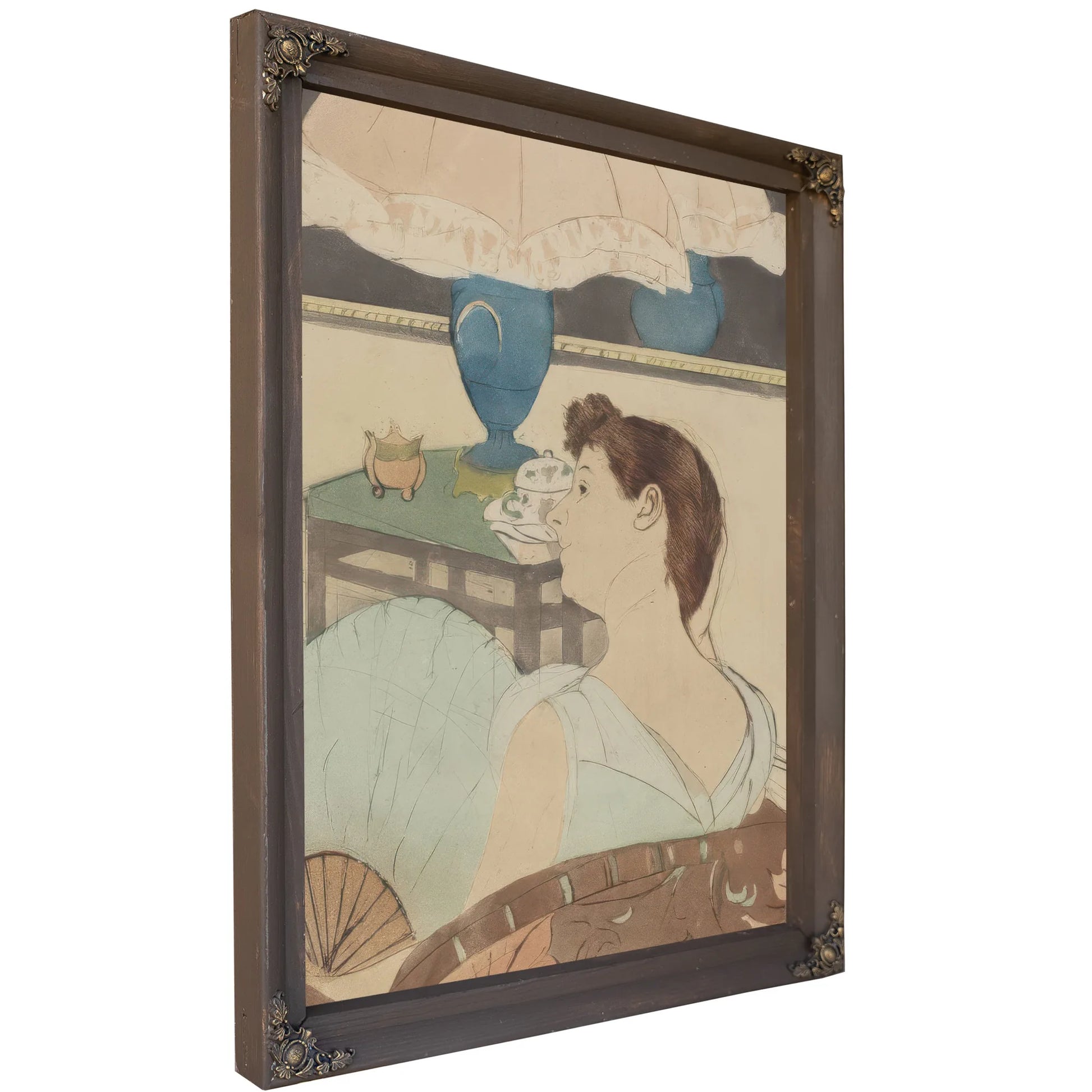 The Lamp By Mary Cassatt Fine Art Print