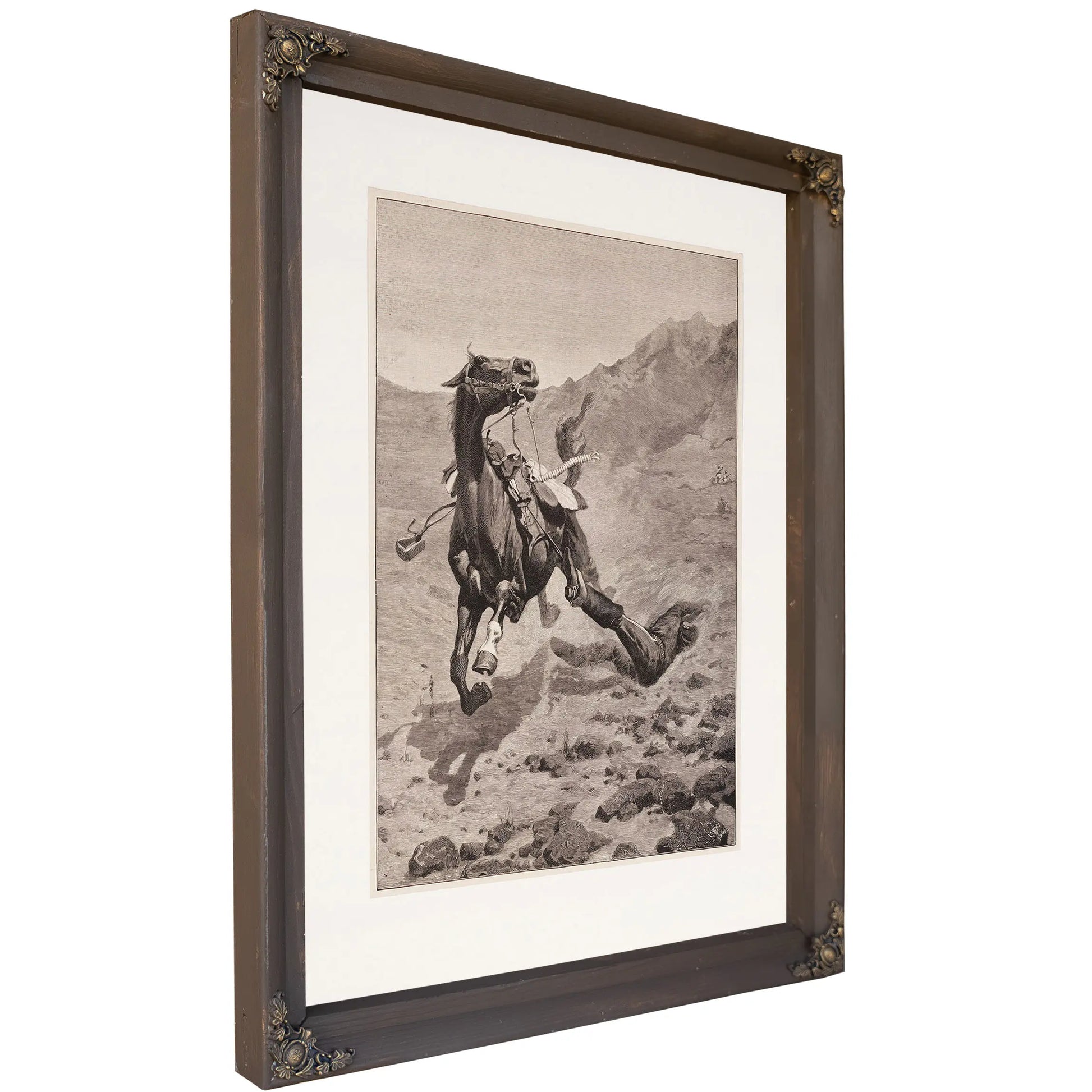 The Ambushed Picket by Frederic Remington