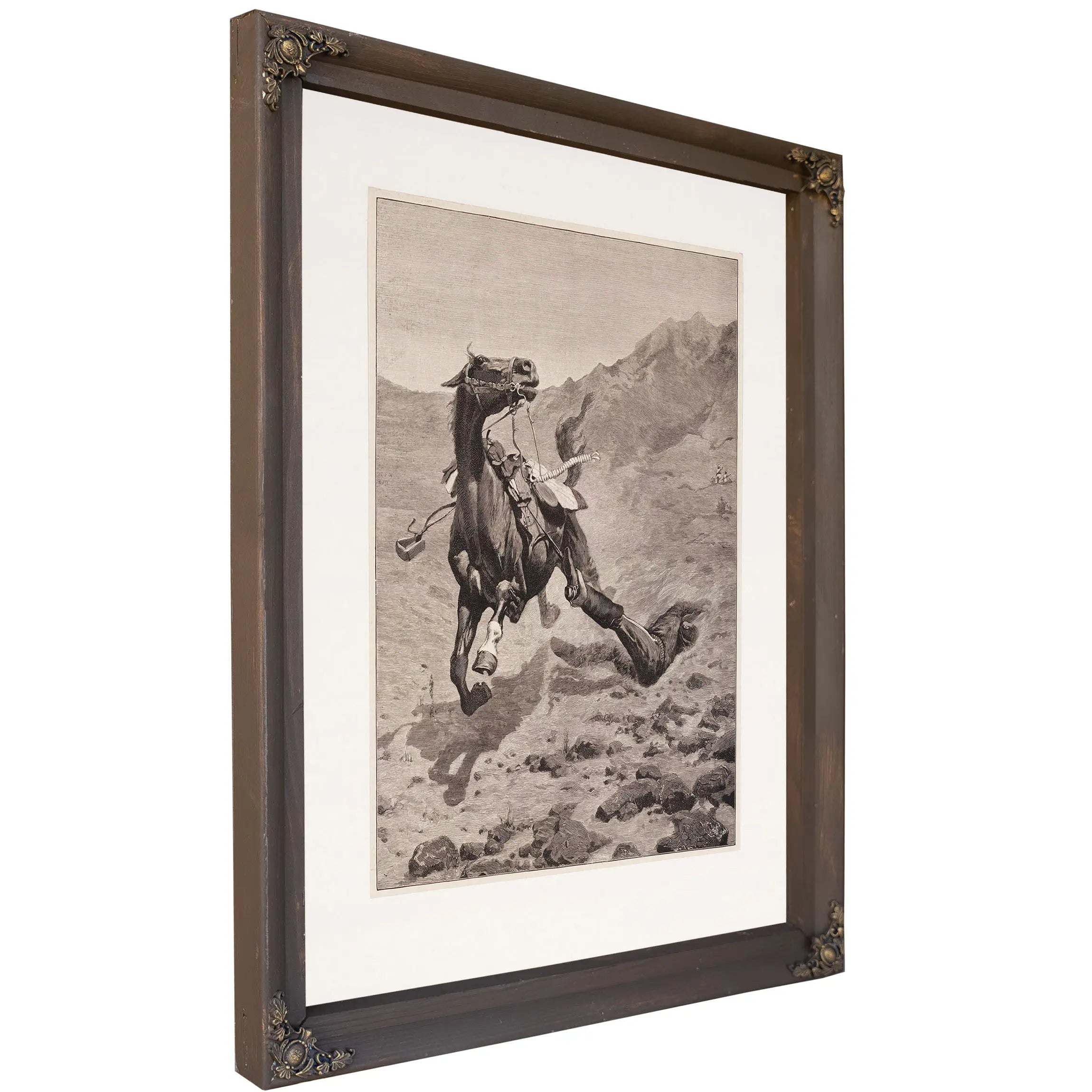 The Ambushed Picket by Frederic Remington