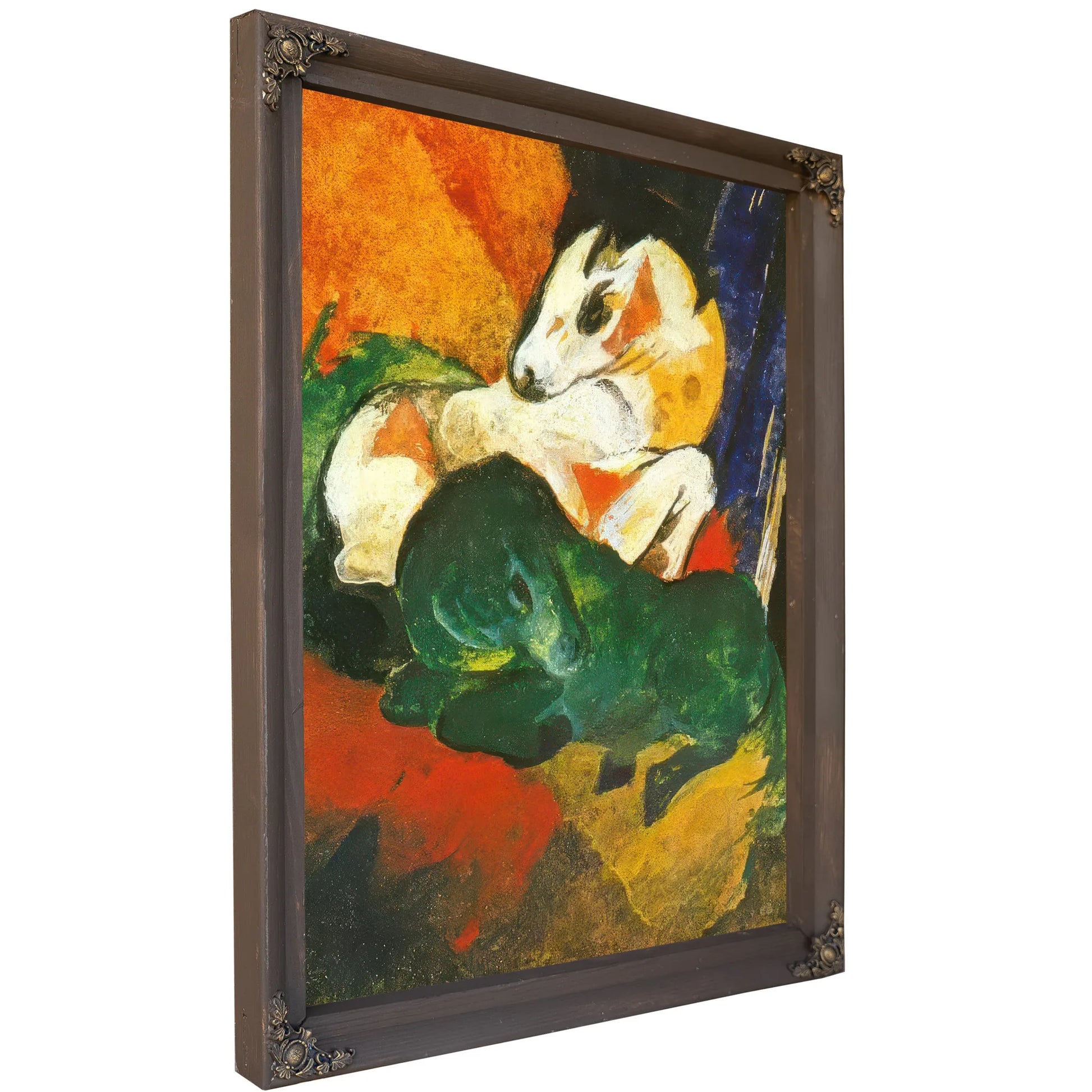 Green And White Horse By Franz Marc Fine Art Print