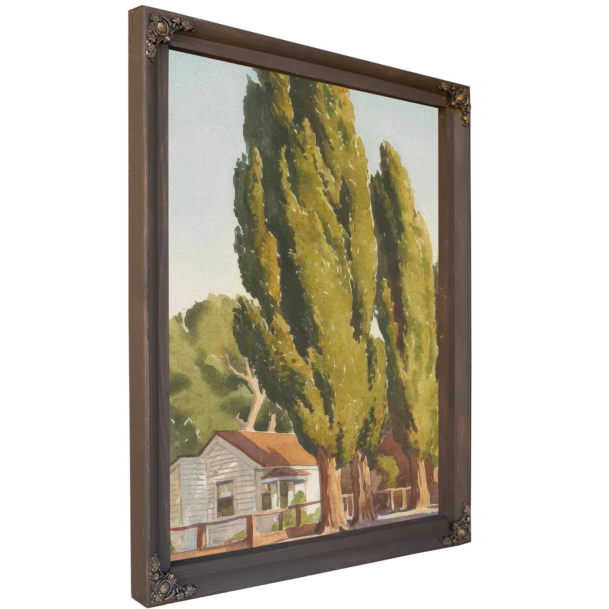 Poplars Of Carson 1937 By Maynard Dixon Fine Art Print