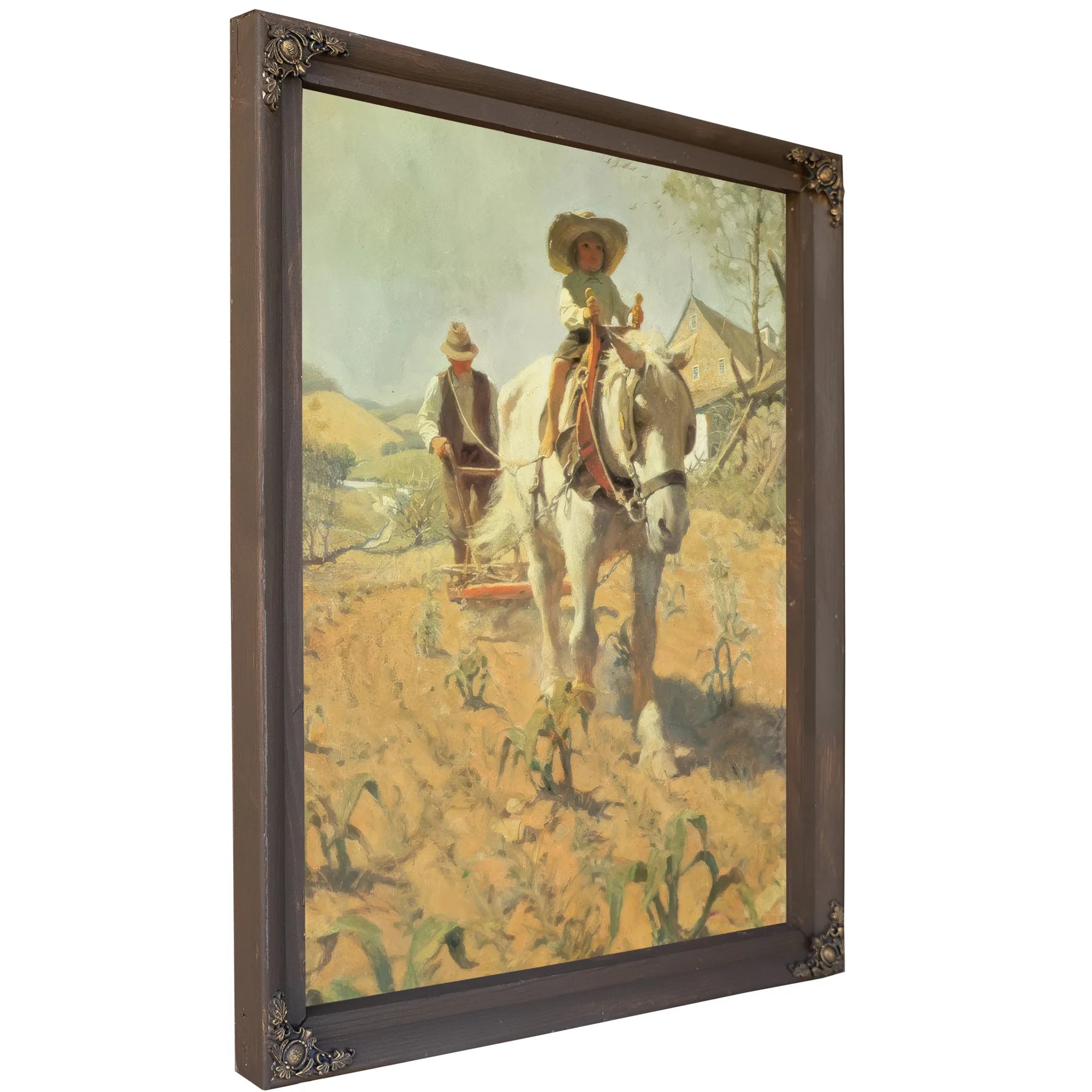 Dobbin (Plowing The Cornfield) By NC Wyeth Fine Art Print