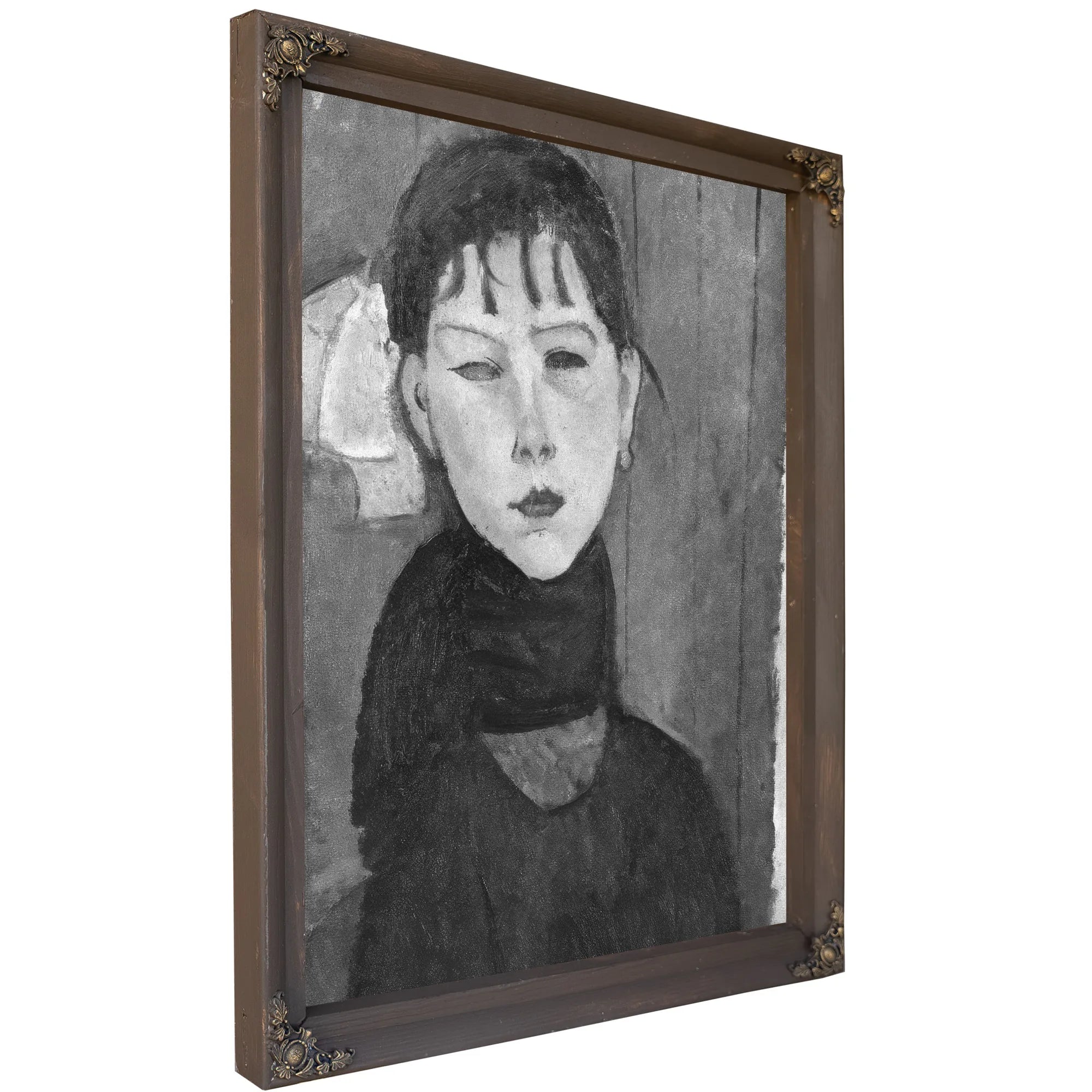 Marie Young Woman Of The People By Amedeo Modigliani Fine Art Print