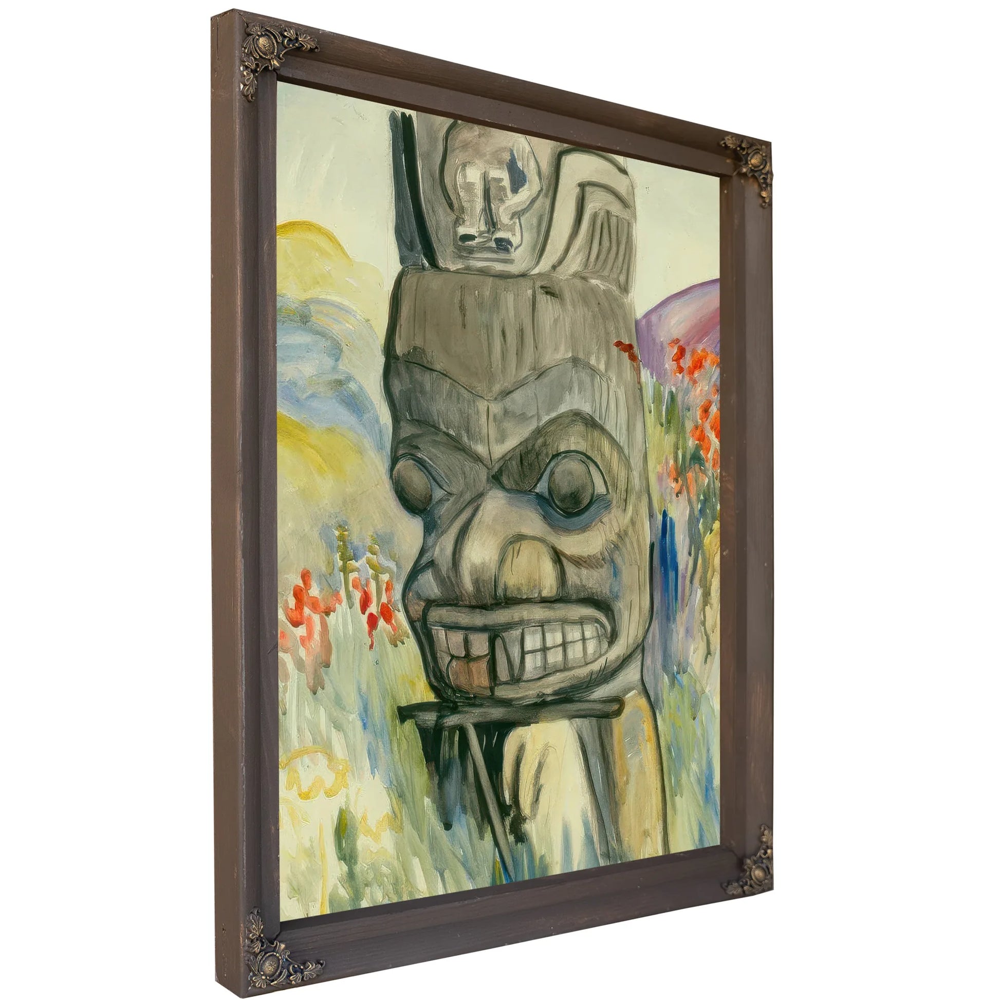 Ankeda The Pole Of Chief George Kindealda By Emily Carr Fine Art Print
