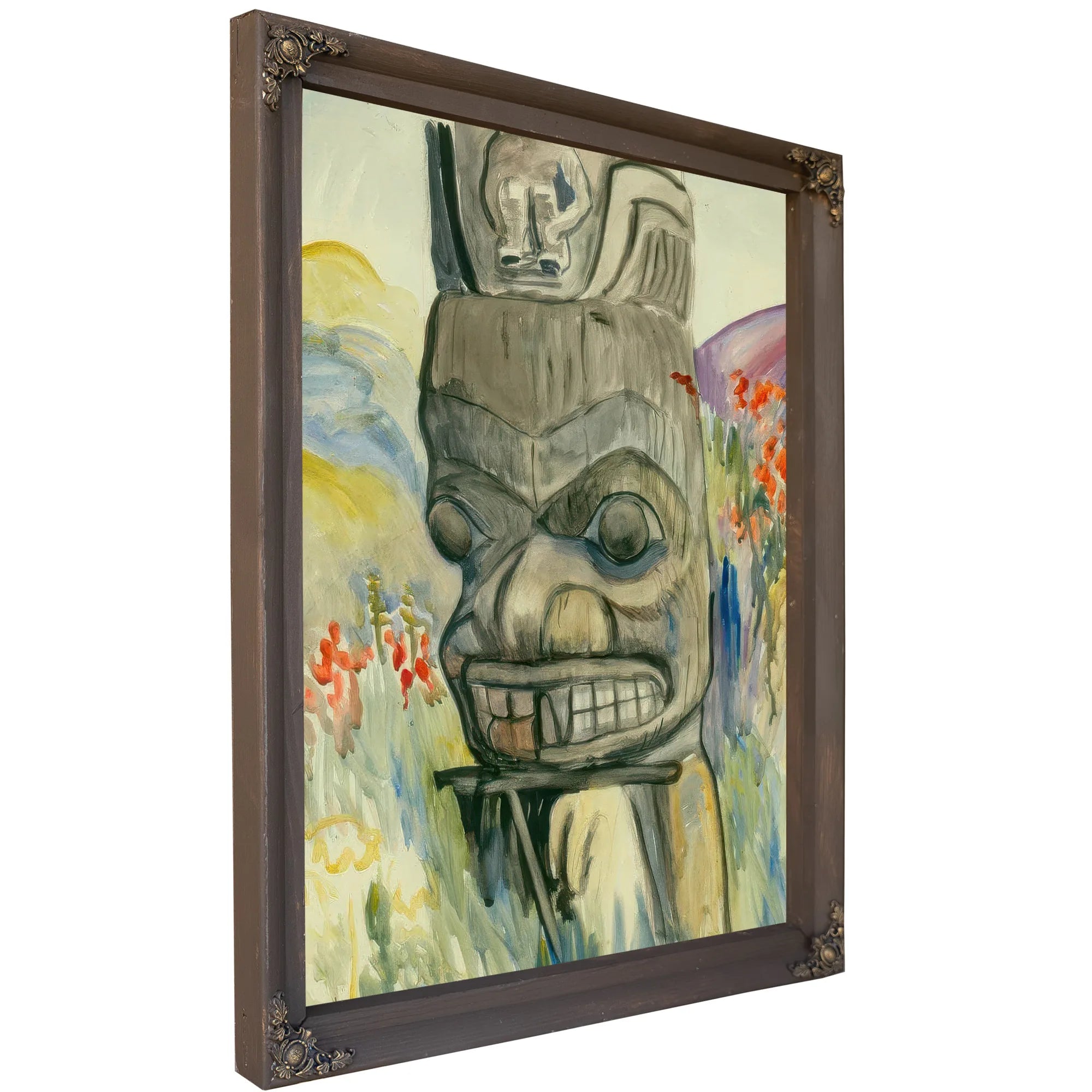 Ankeda The Pole Of Chief George Kindealda By Emily Carr Fine Art Print