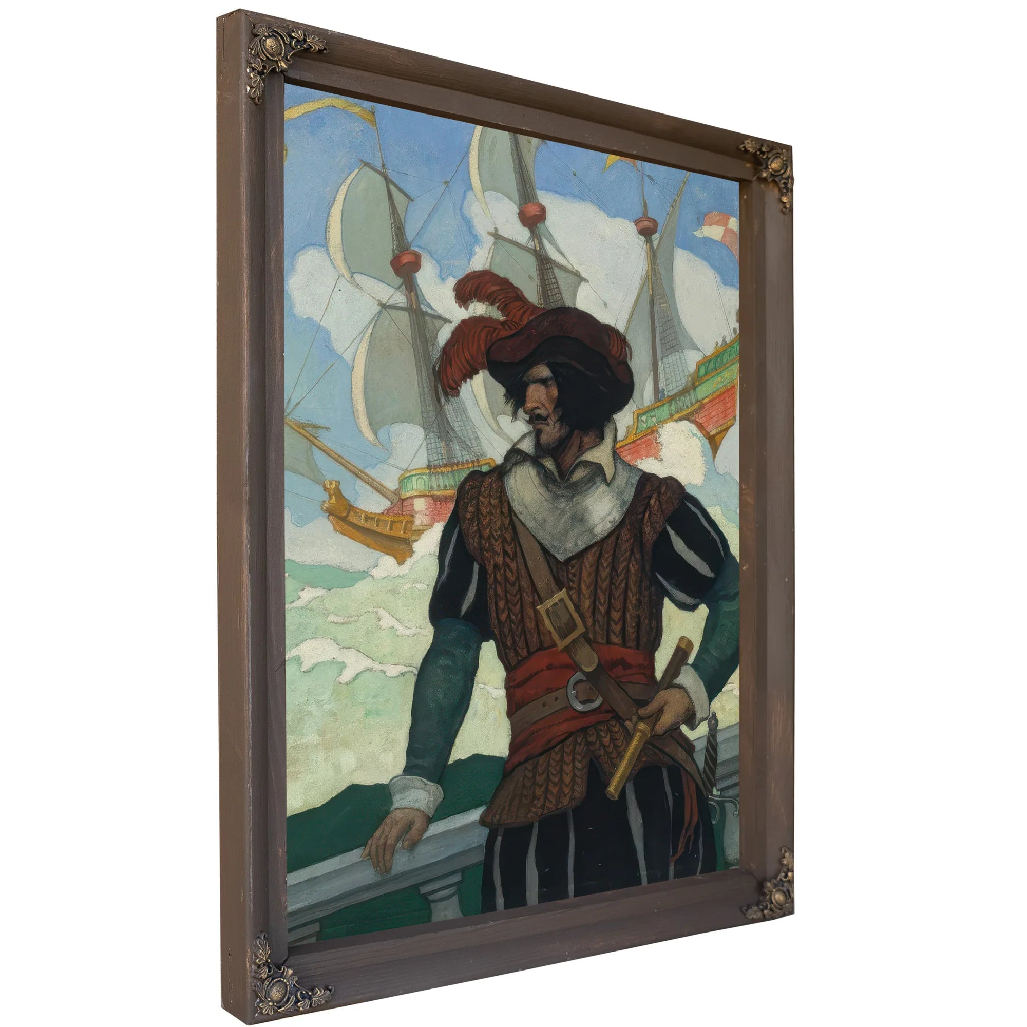 Romance Of Adventure By NC Wyeth Fine Art Print