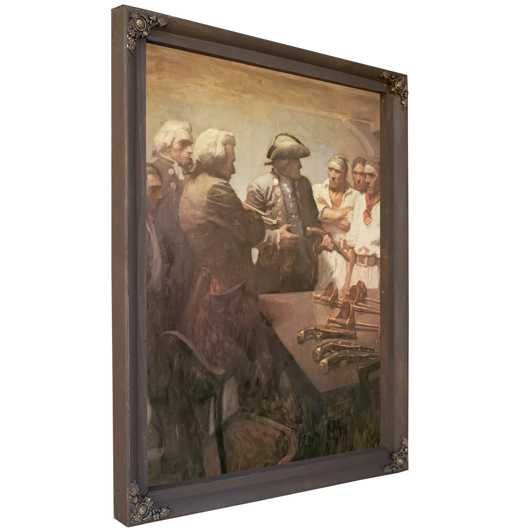 Preparing For The Mutiny By NC Wyeth Fine Art Print
