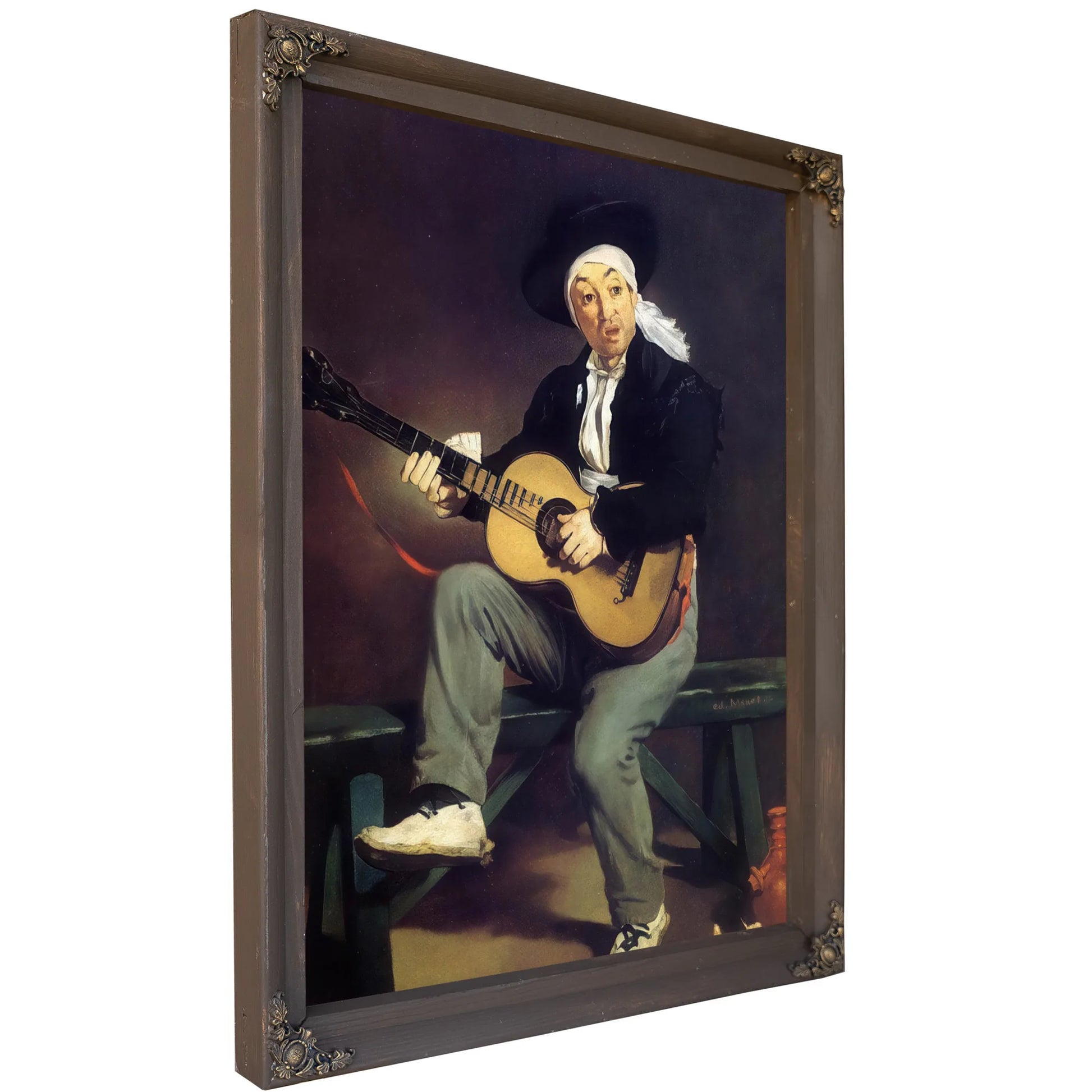 The Spanish Singer 1860 Oil On Canvas 14730X11430Mm Metropolitan Museum Of Art By Edouard Manet Fine Art Print