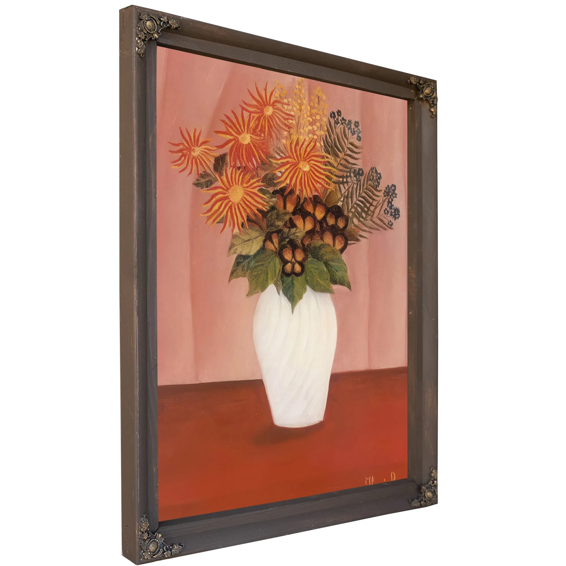 Flower 1895 1900 Fleurs By Henri Rousseau Fine Art Print