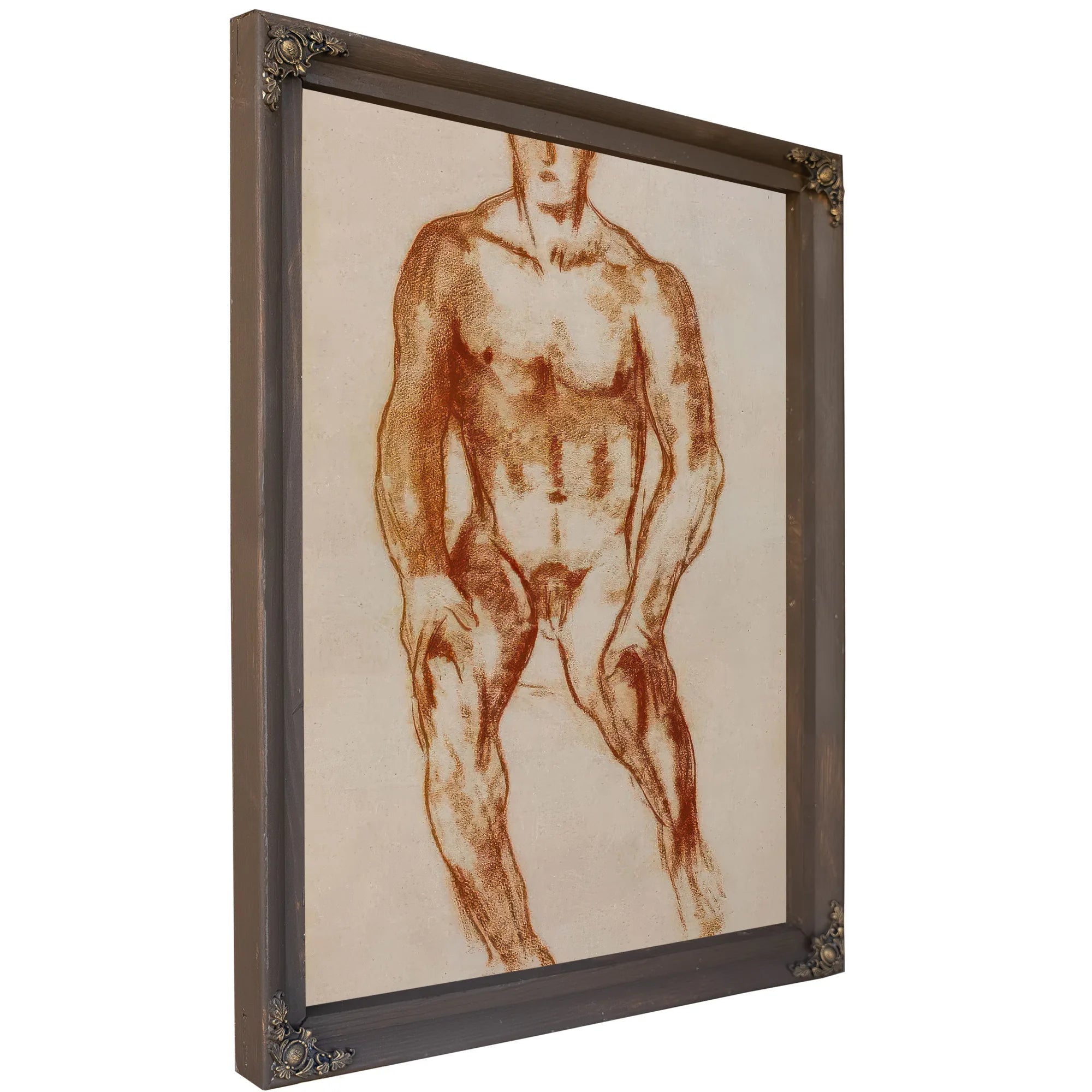 Seated Male Nude By Marsden Hartley Fine Art Print