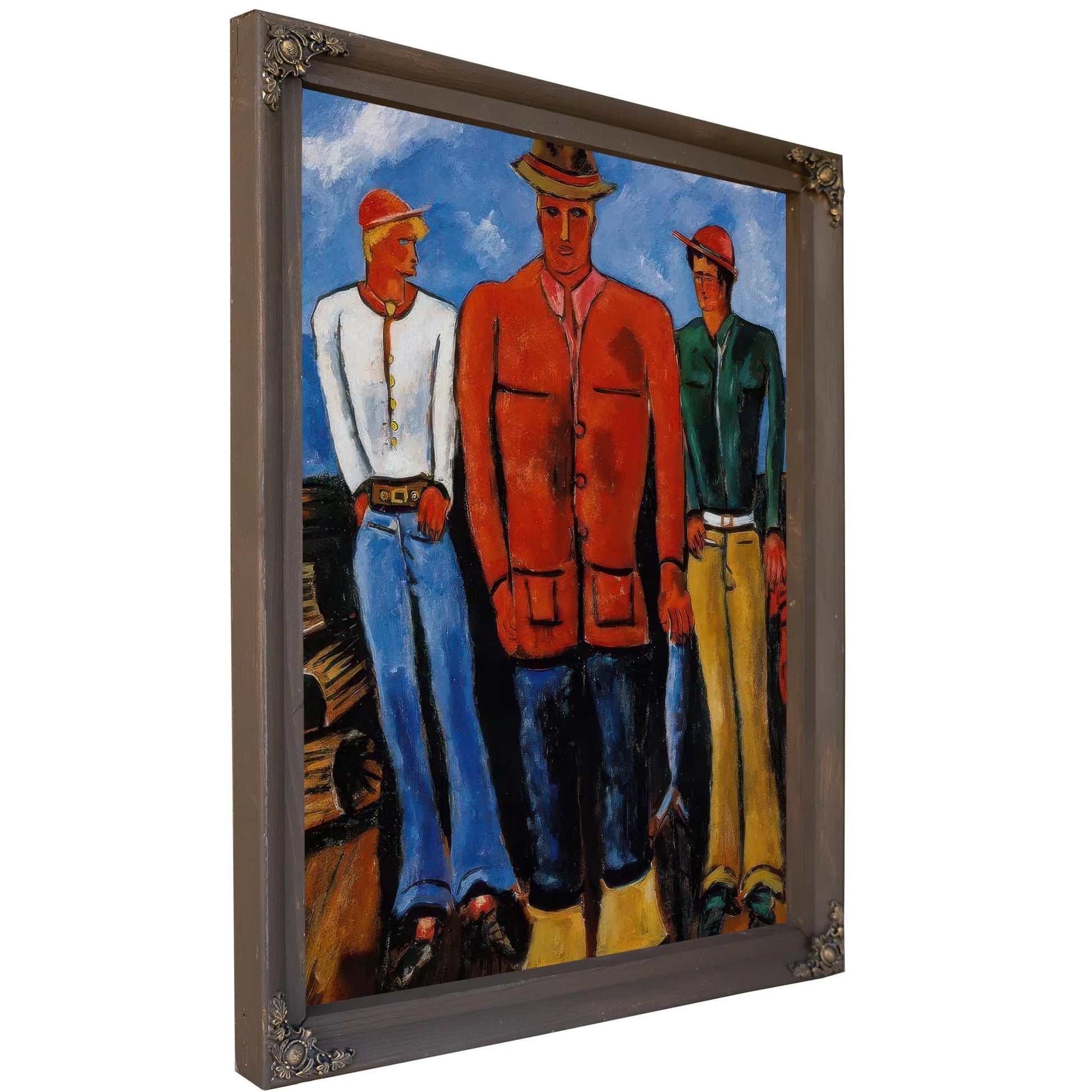 Down East Young Blades By Marsden Hartley Fine Art Print