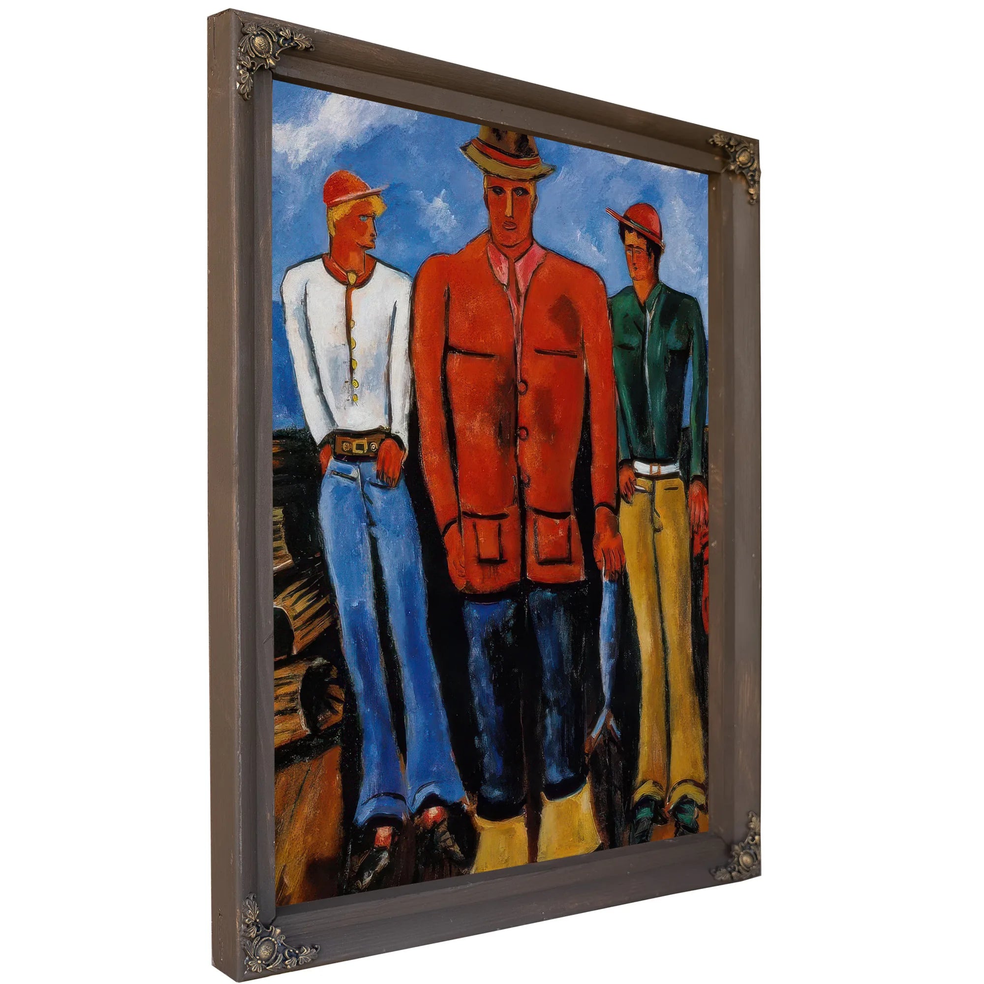 Down East Young Blades By Marsden Hartley Fine Art Print