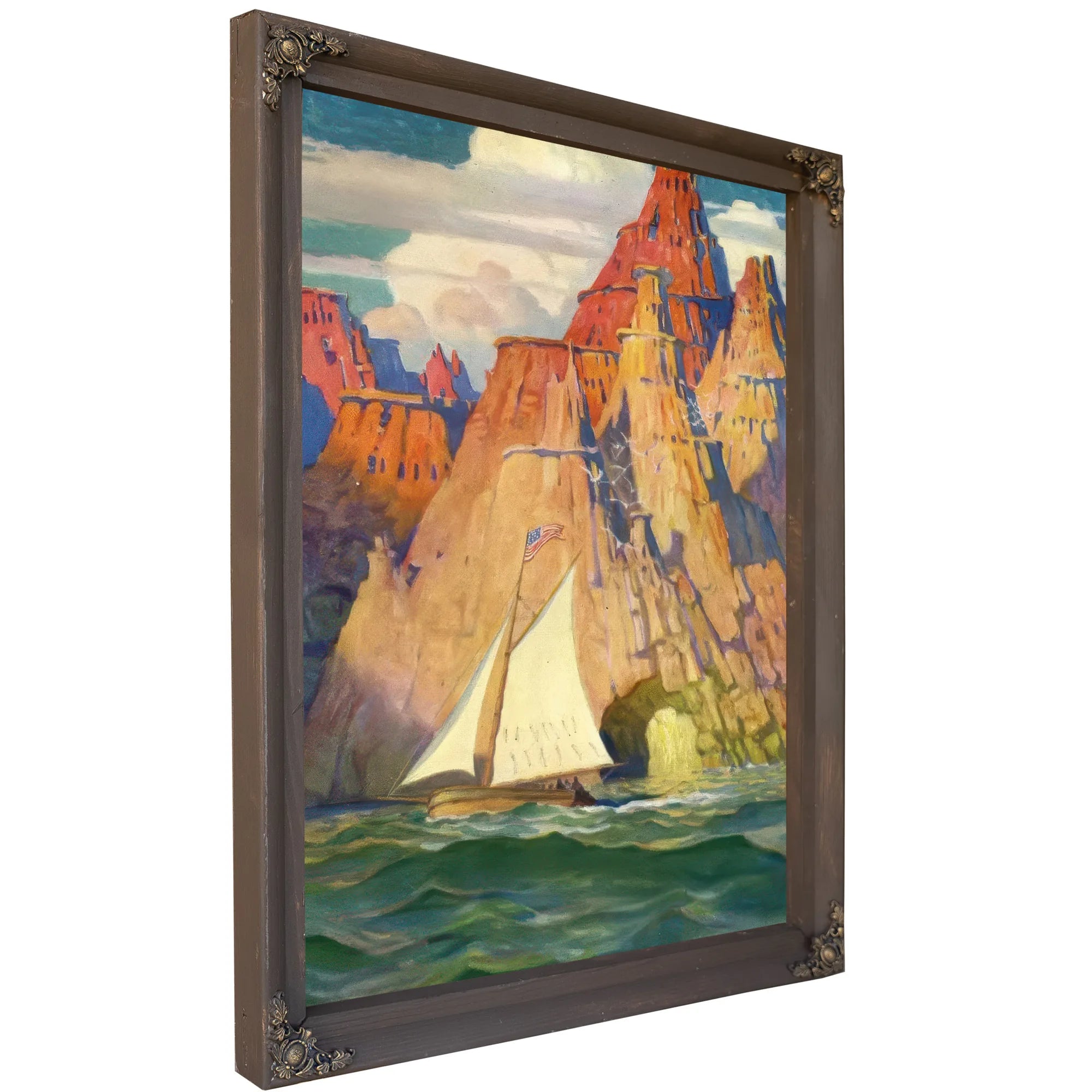 Mysterious Island By NC Wyeth Fine Art Print