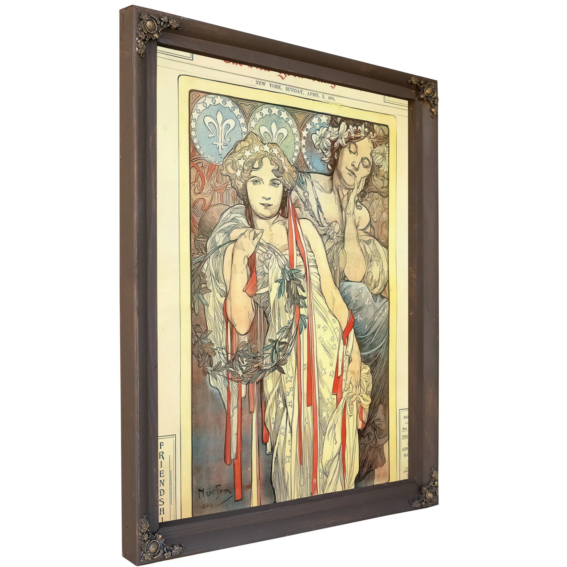Sunday Art Supplement Devoted To Mucha Ny Times By Alphonse Mucha Fine Art Print