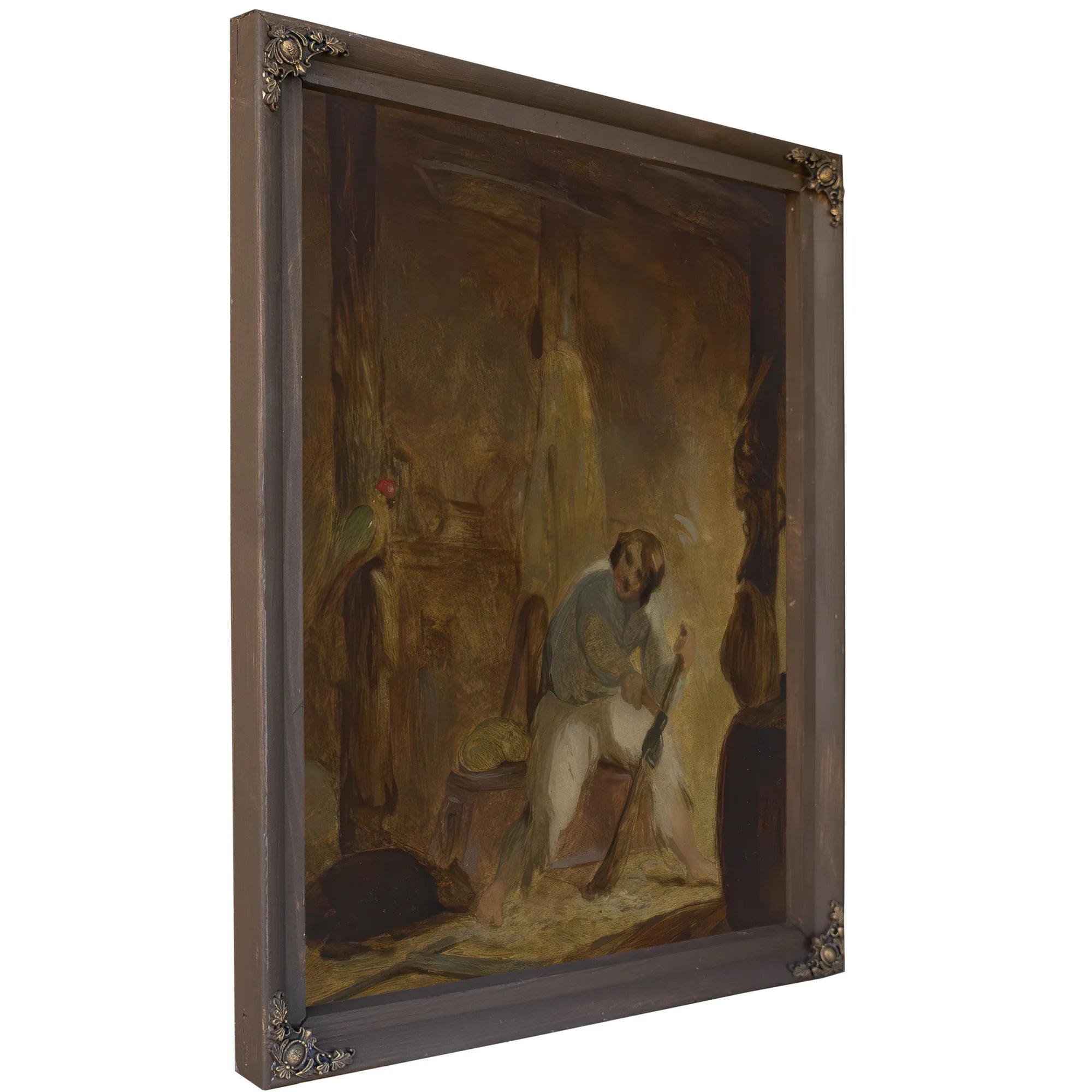 In His Cave By Thomas Sully Fine Art Print
