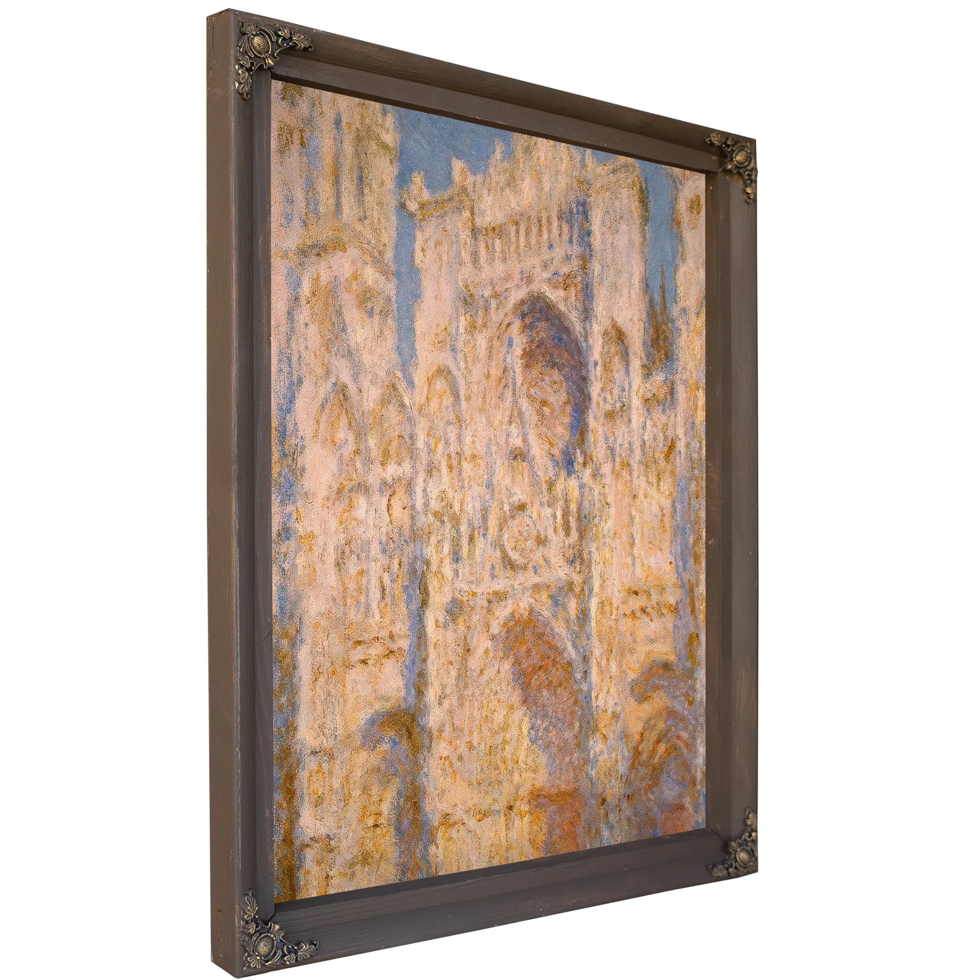Rouen Cathedral West Facade Sunlight By Claude Monet Fine Art Print