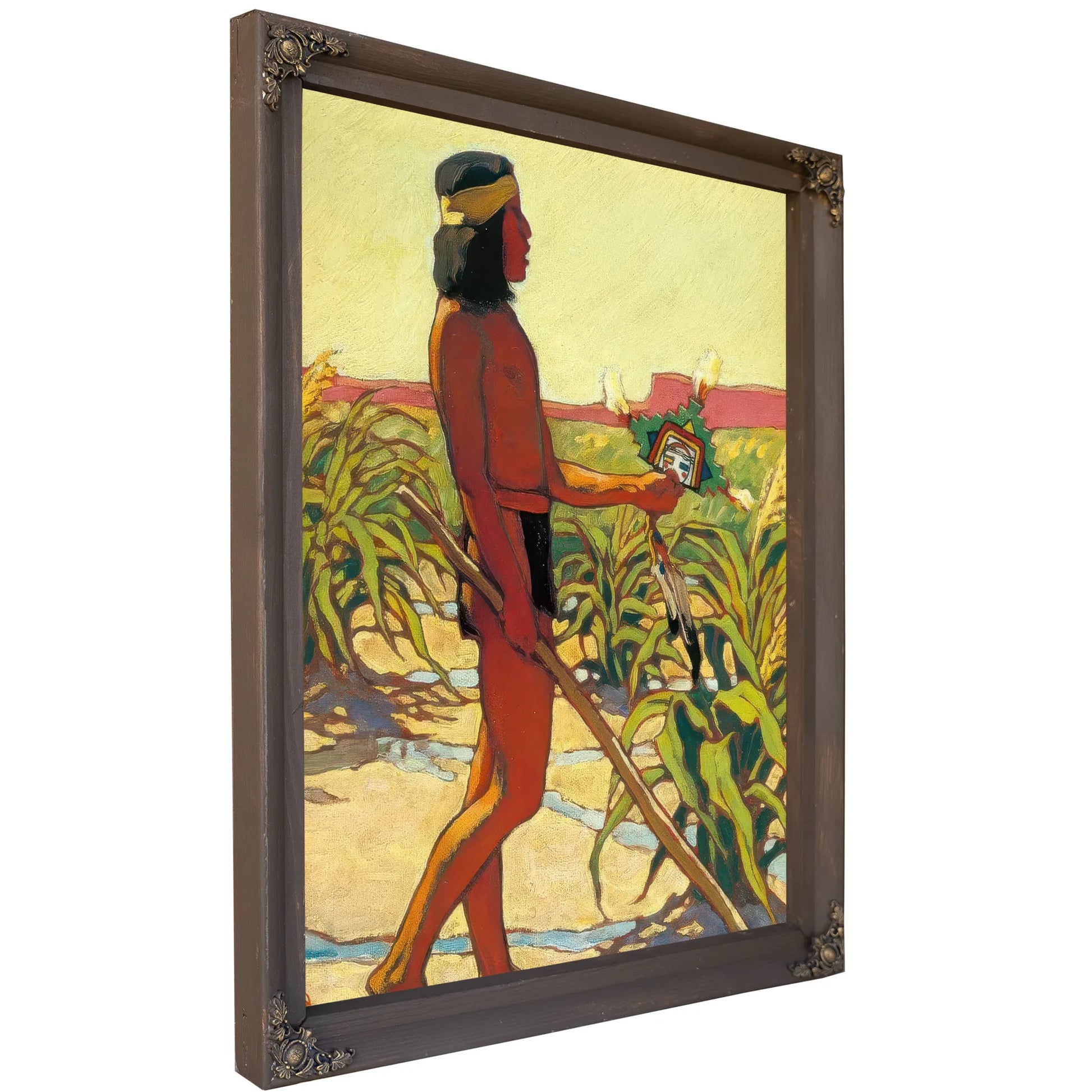 Guard Of The Cornfield By Maynard Dixon Fine Art Print