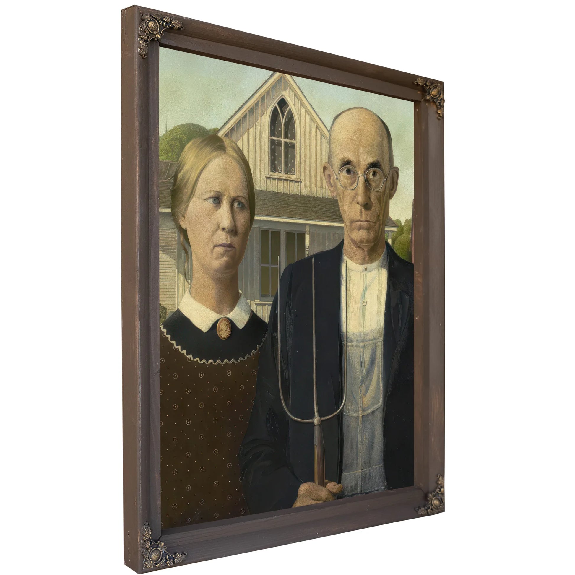 American Gothic By Grant Wood Fine Art Print