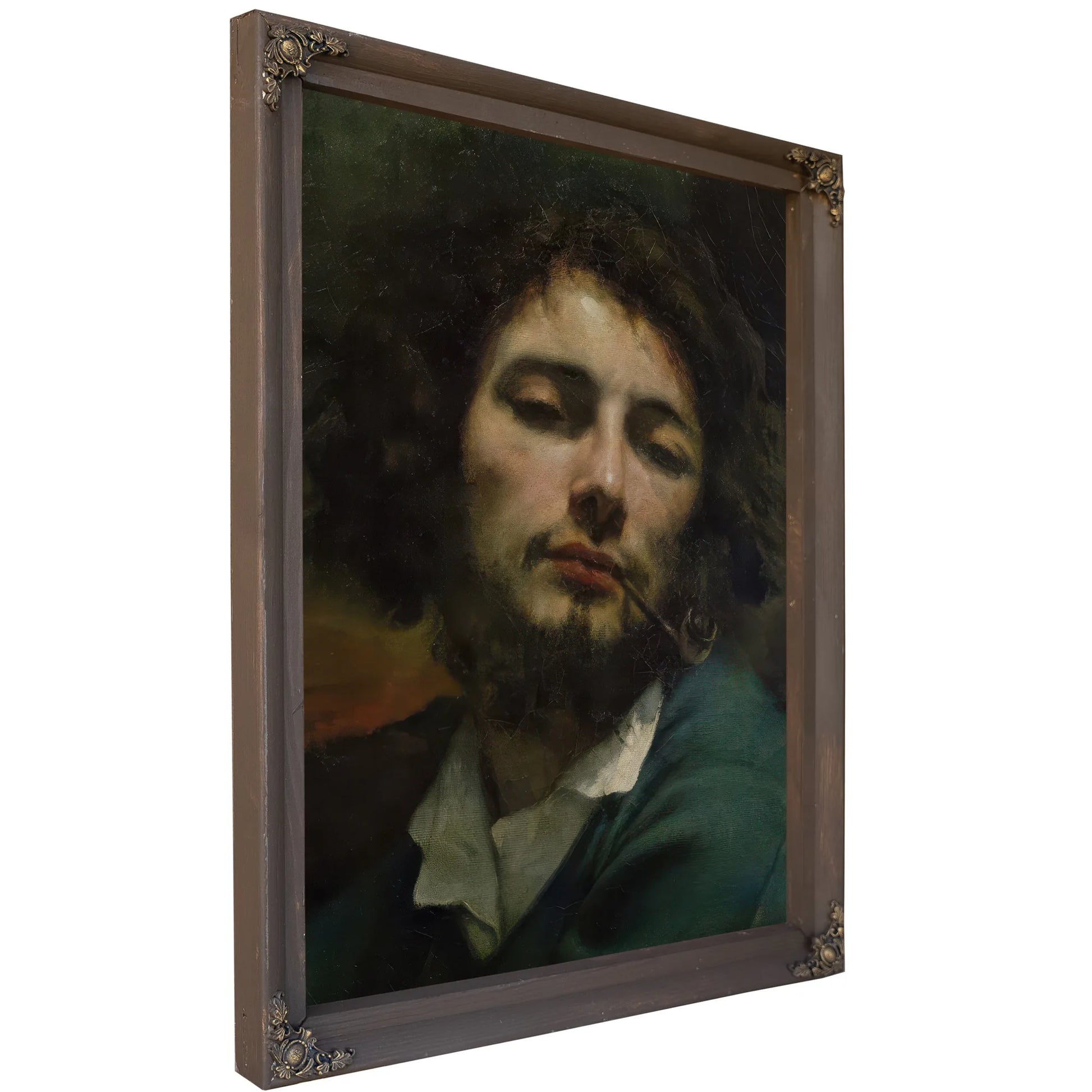 Self Portrait Or, The Man With A Pipe By Jean Desire Gustave Courbet Fine Art Print